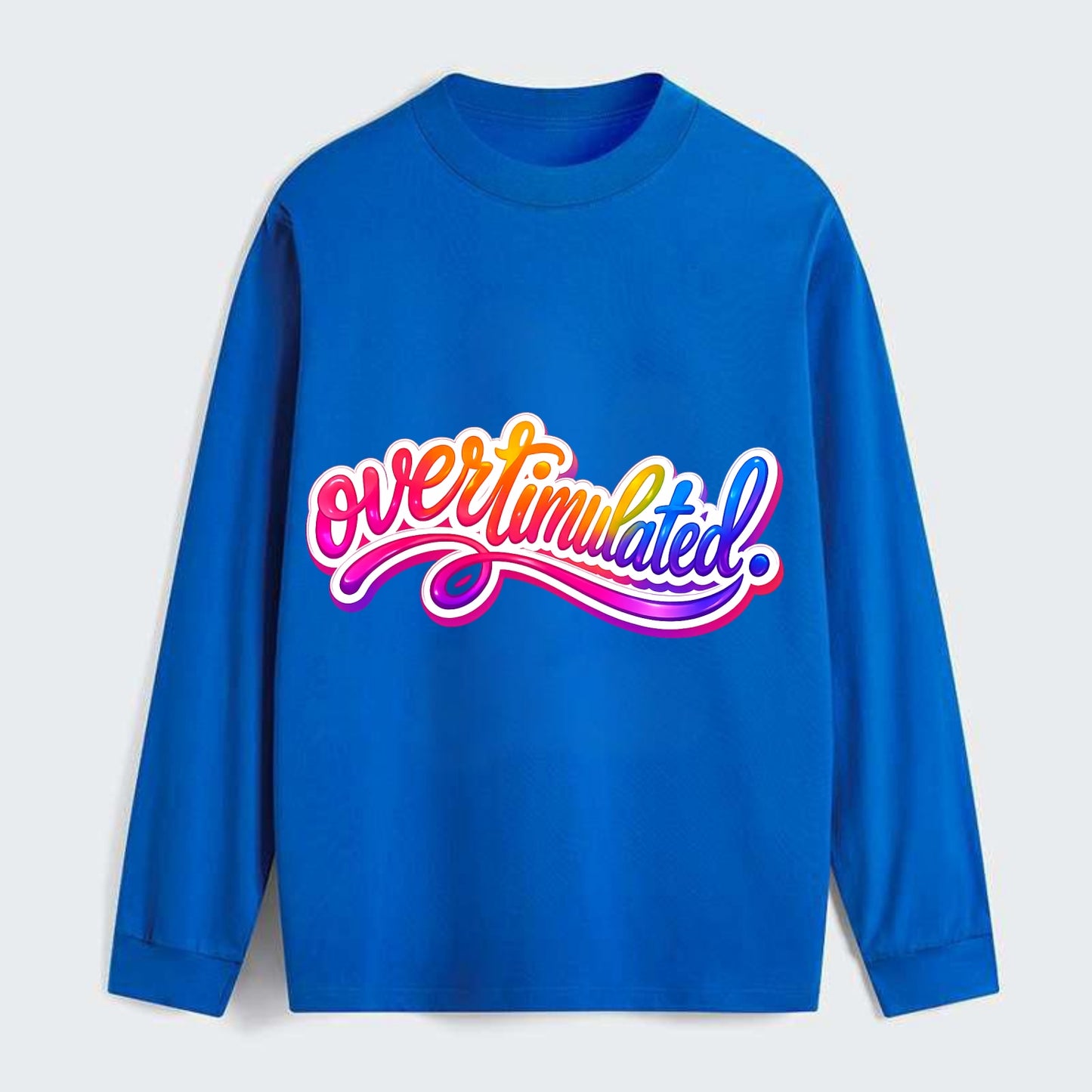Overstimulated - Classic Long Sleeve Shirt - Blue