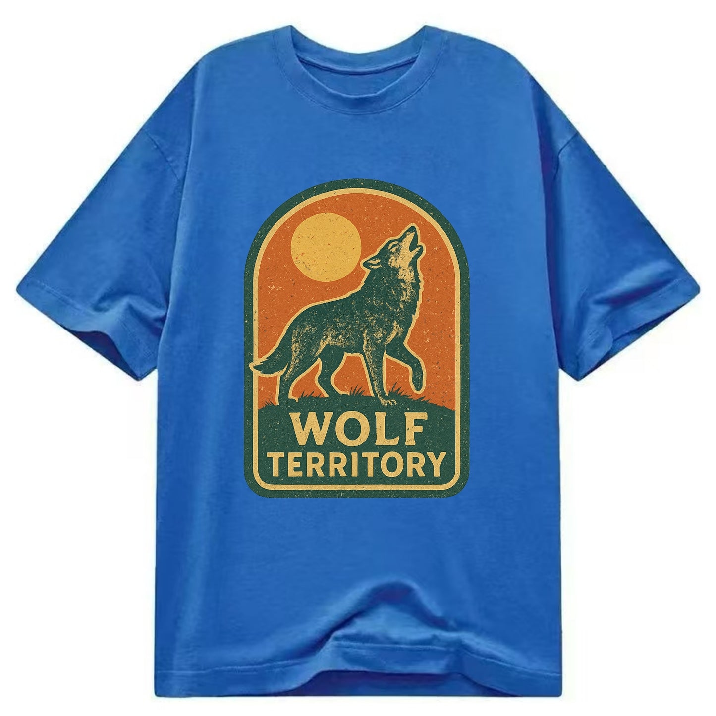 Wolf Territory Marking - Classic T-shirt - Blue