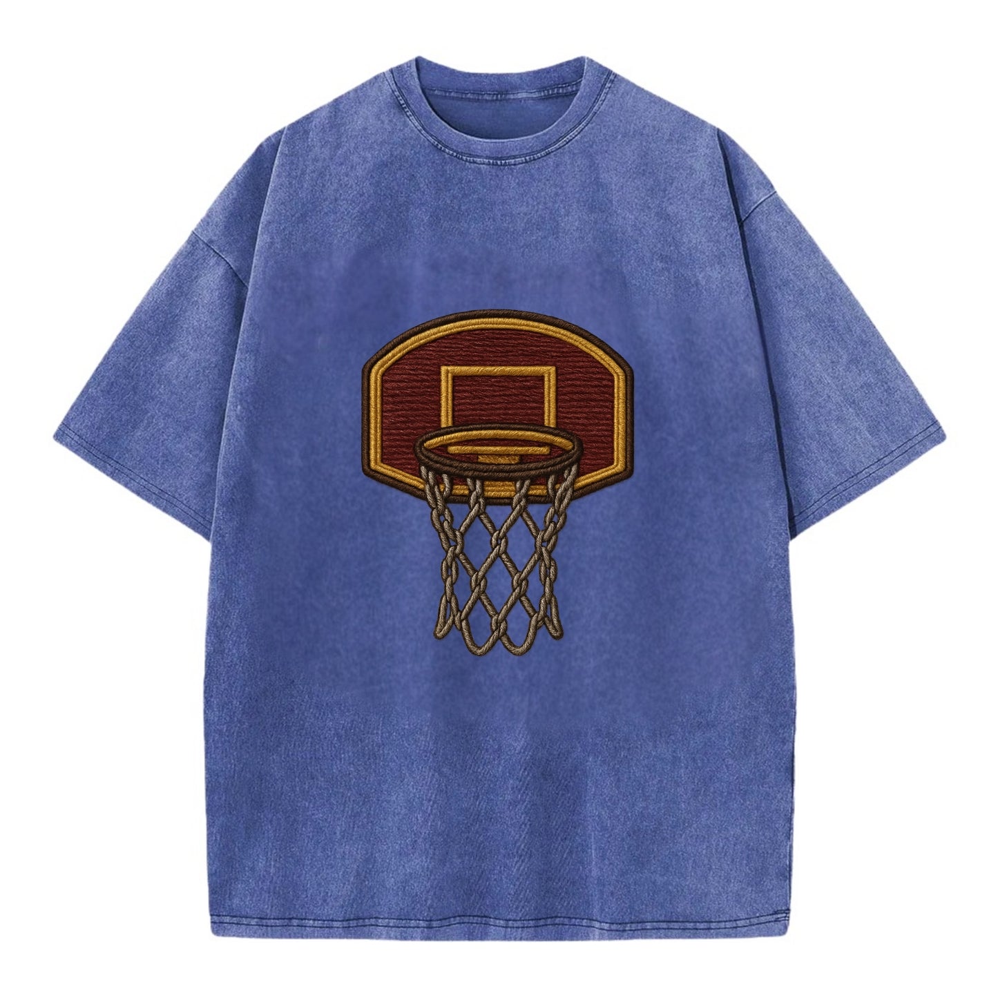 Basketball Hoop - Vintage T-shirt - Blue
