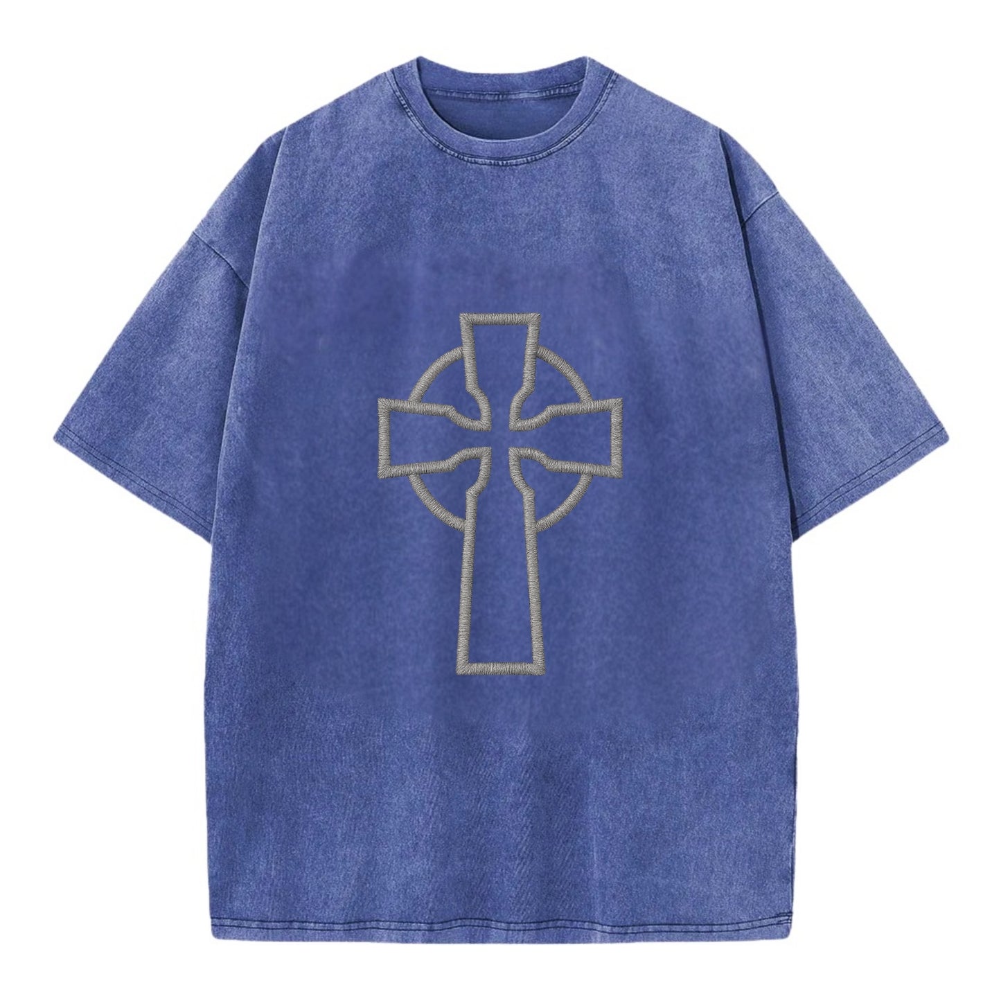 Iona Cross - Vintage T-shirt - Blue