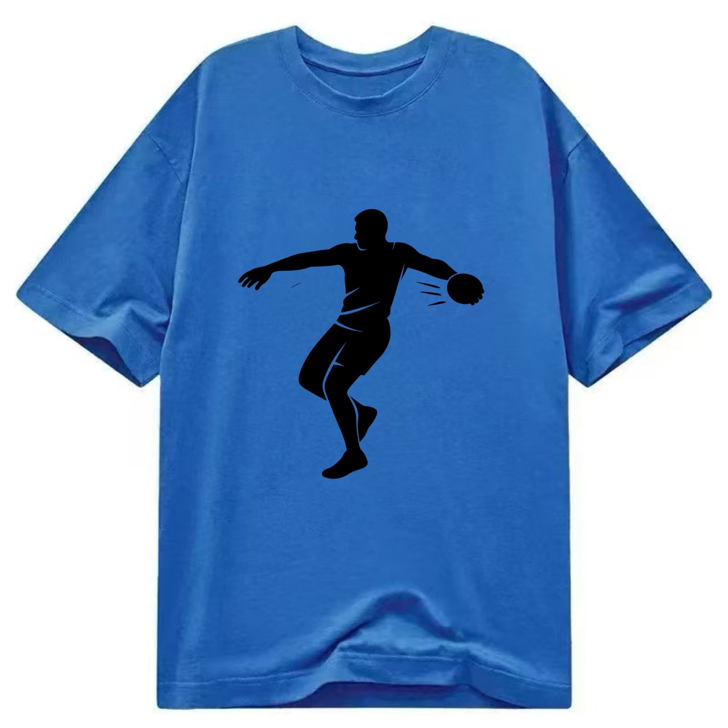 Discus thrower spinning release - Classic T-shirt - Blue