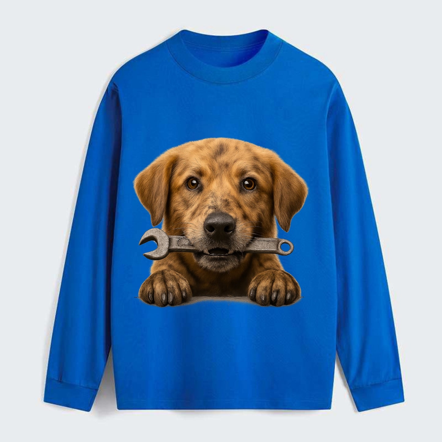 Mechanic Dog - Classic Long Sleeve Shirt - Blue