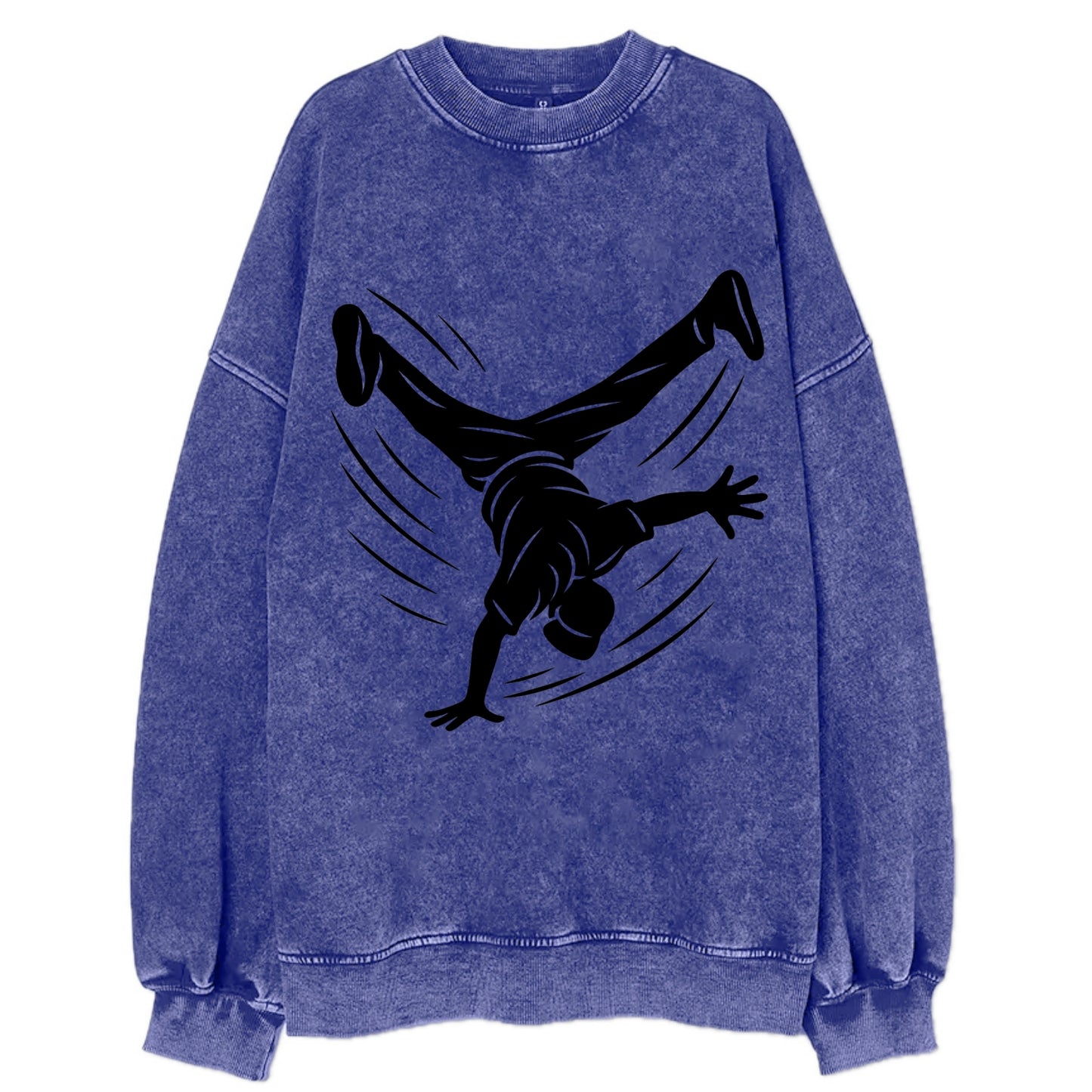 Breakdancer windmill move - Vintage Sweatshirt - Blue