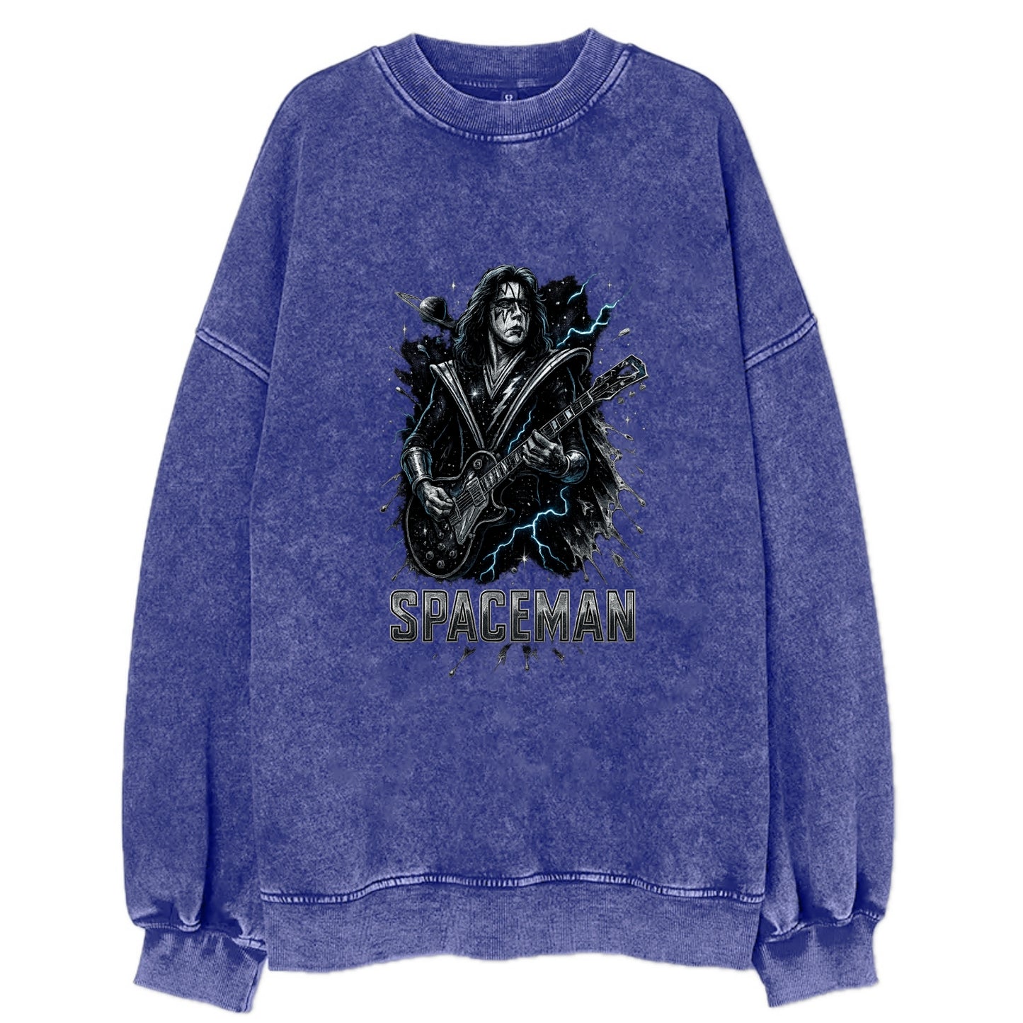 Silver Splash - Vintage Sweatshirt - Blue