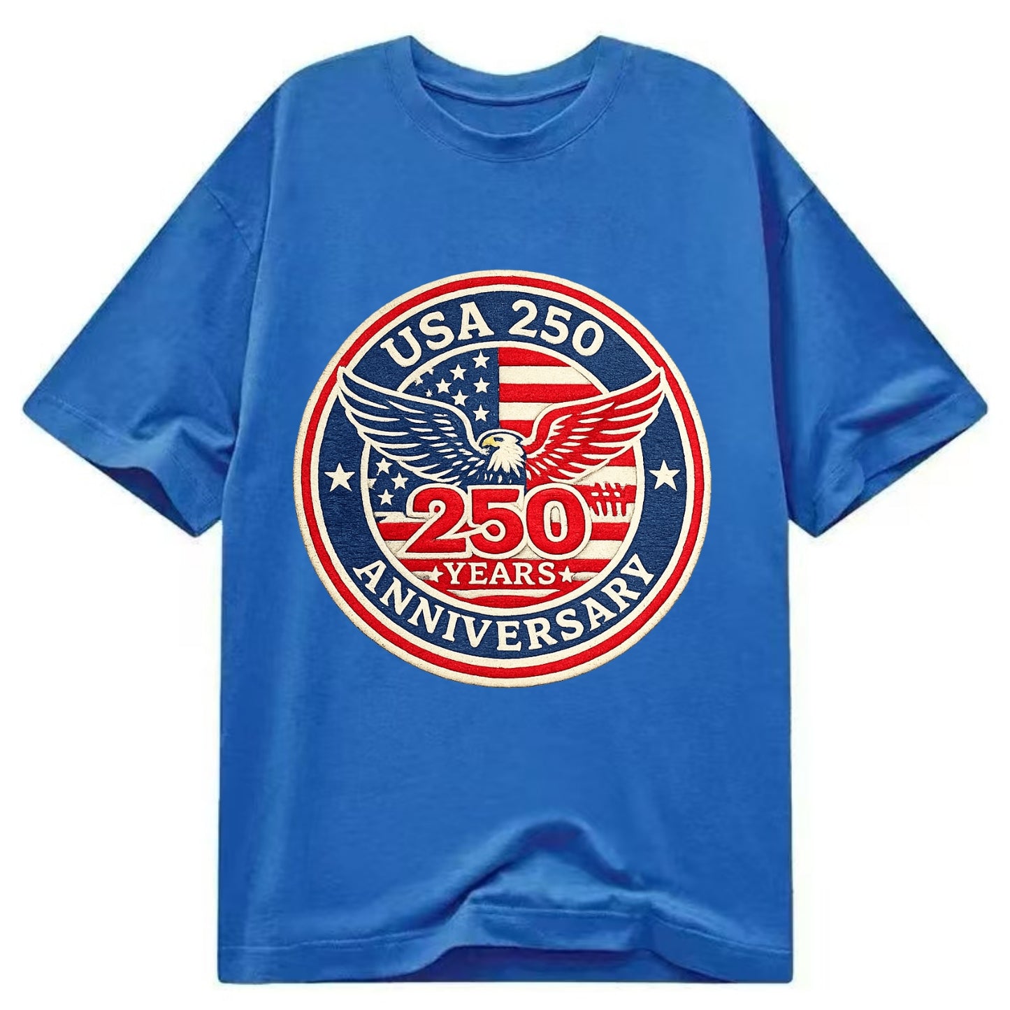 Usa 250th Anniversary Eagle - Classic T-shirt - Blue