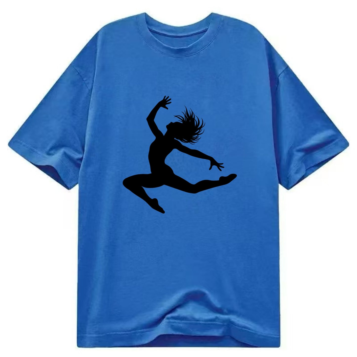 Contemporary dancer leap mid-air - Classic T-shirt - Blue