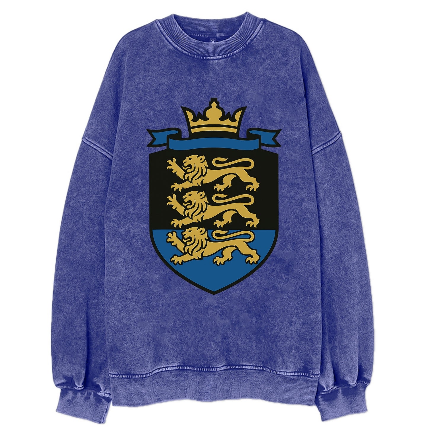 Estonia Royal Logo - Vintage Sweatshirt - Blue