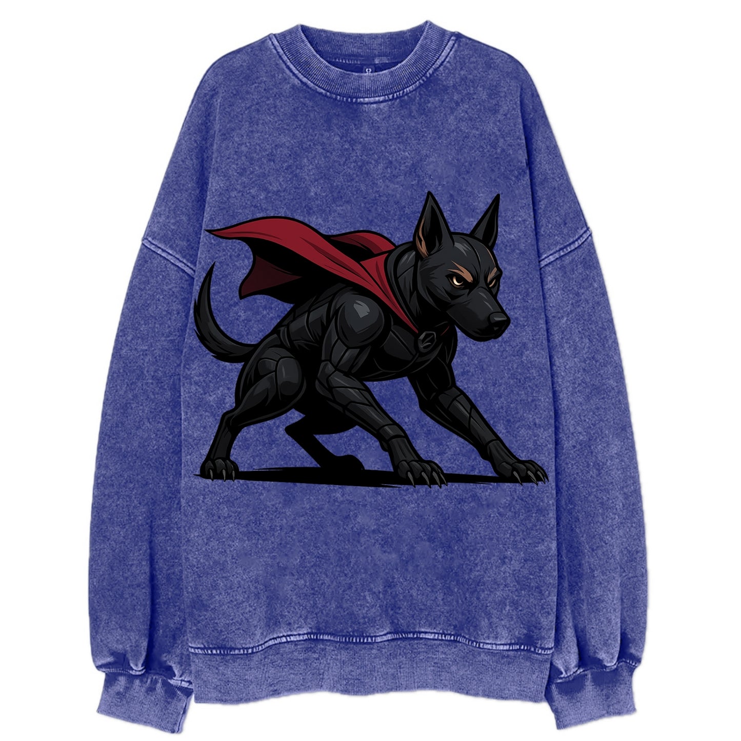 Belgian Malinois Black Panther - Vintag - Vintage Sweatshirt - Blue