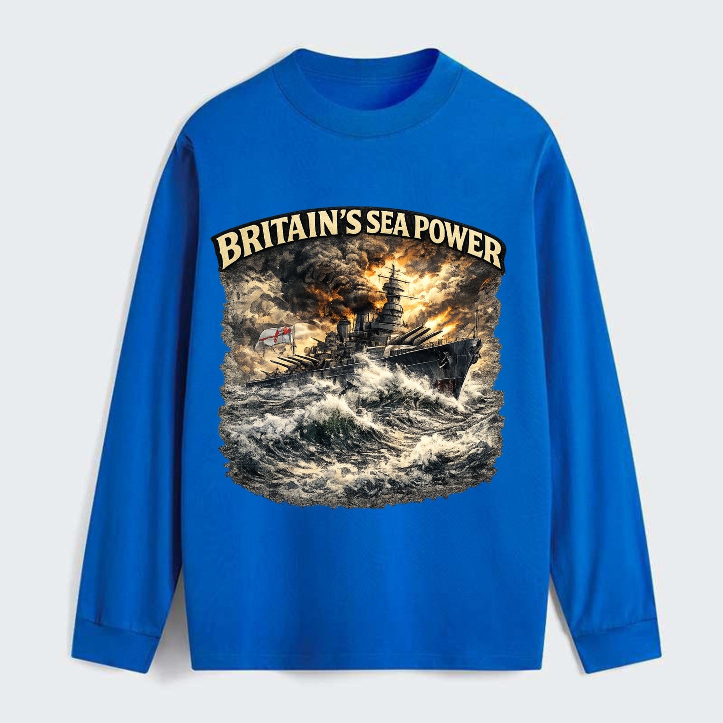 Britain's Sea Power - Classic Long Sleeve Shirt - Blue