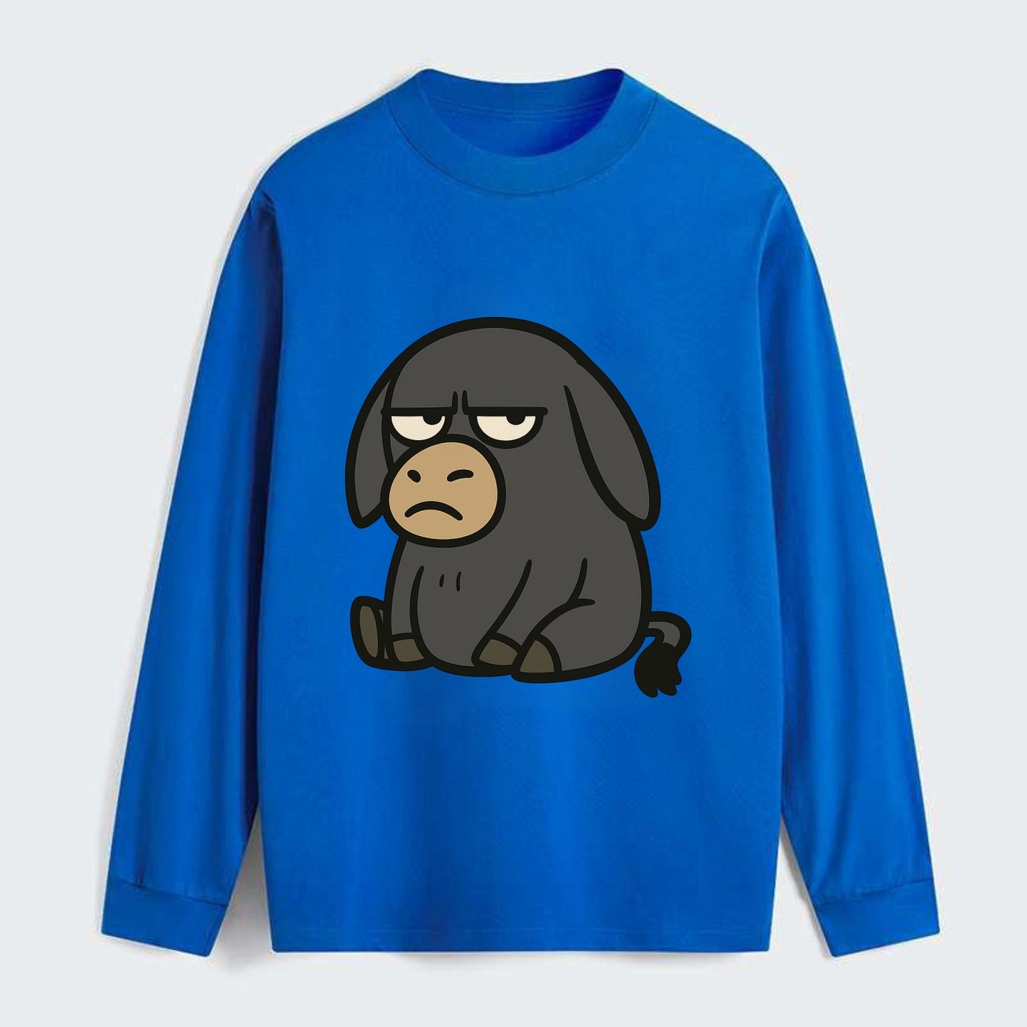 The Donky Judging Silently - Classic Long Sleeve Shirt - Blue