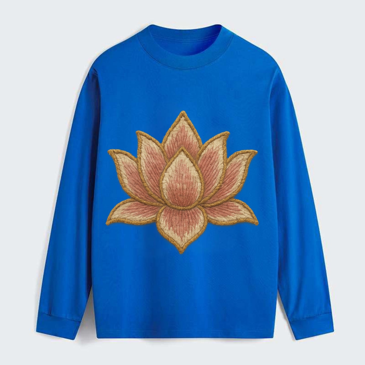 Lotus Flower - Classic Long Sleeve Shirt - Blue