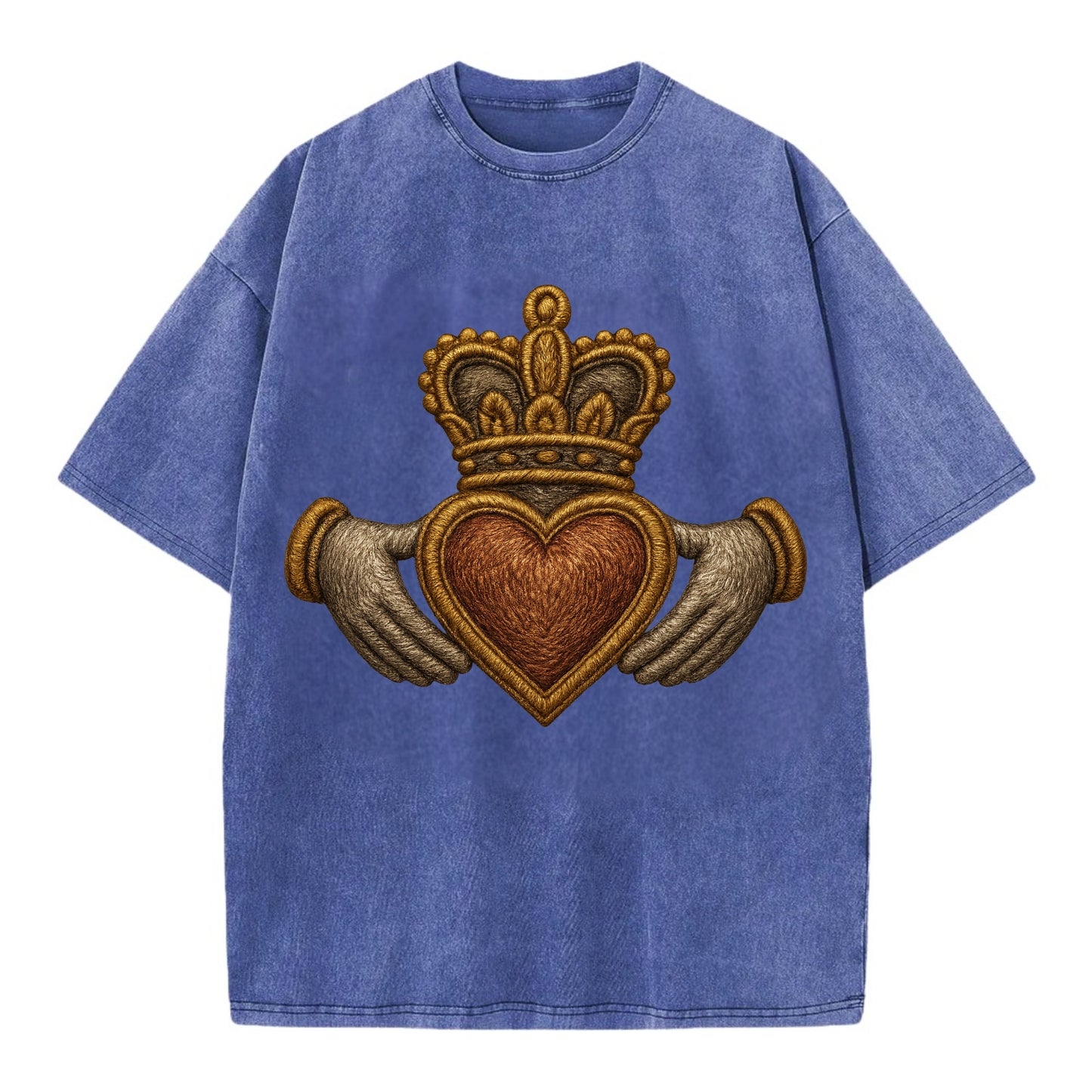 Claddagh - Vintage T-shirt - Blue