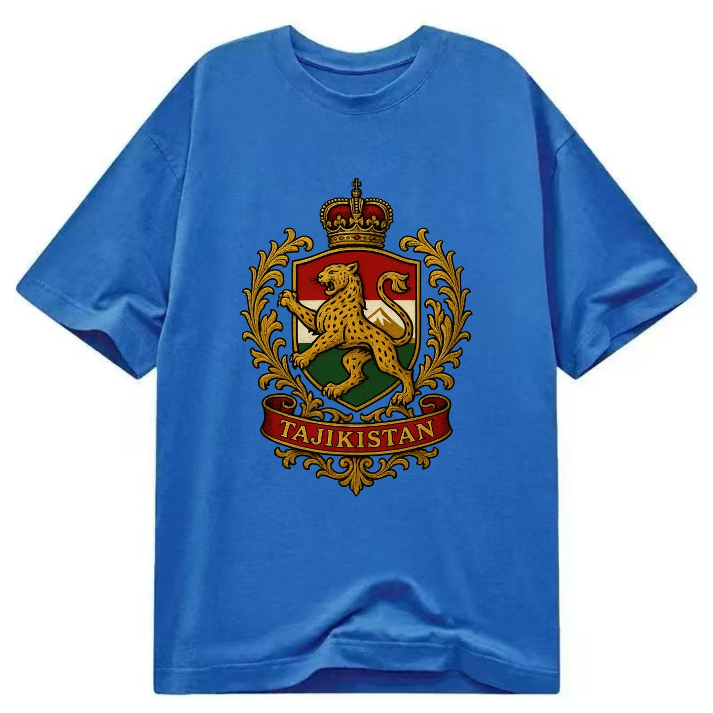 Tajikistan Heritage Badge - Classic T-shirt - Blue