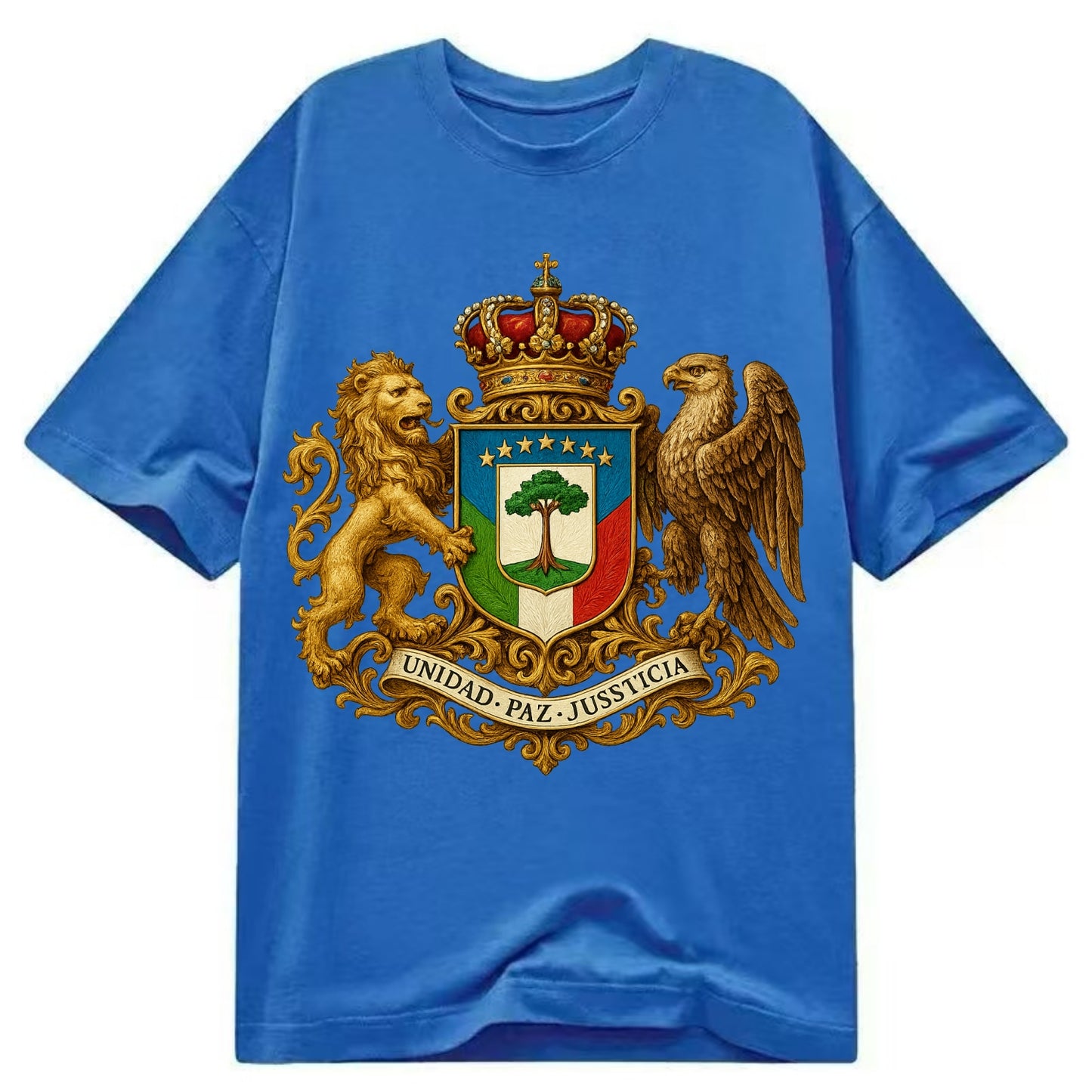 Equatorial Guinea Silk Cotton Tree Emblem - Classic T-shirt - Blue