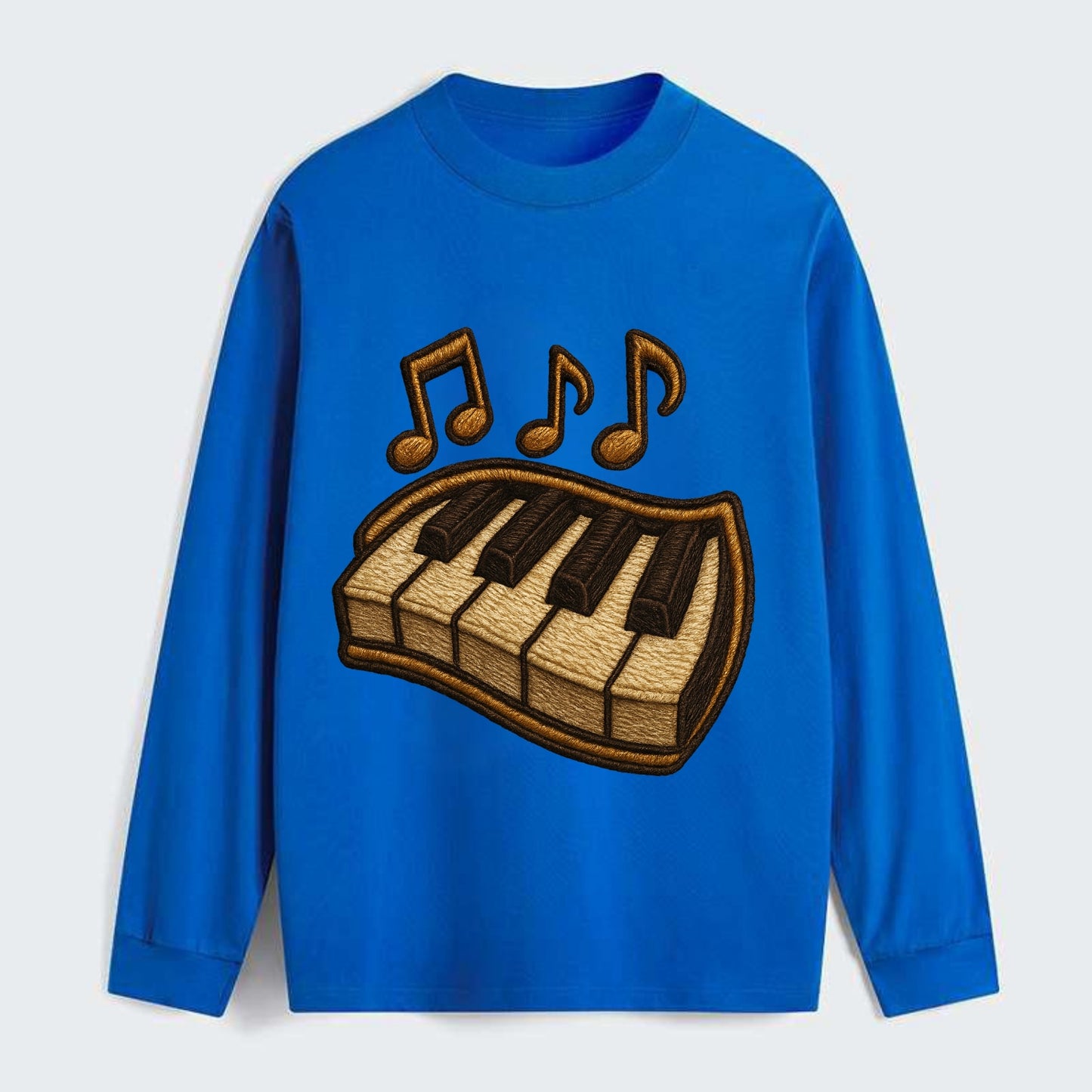 Piano Keys - Classic Long Sleeve Shirt - Blue