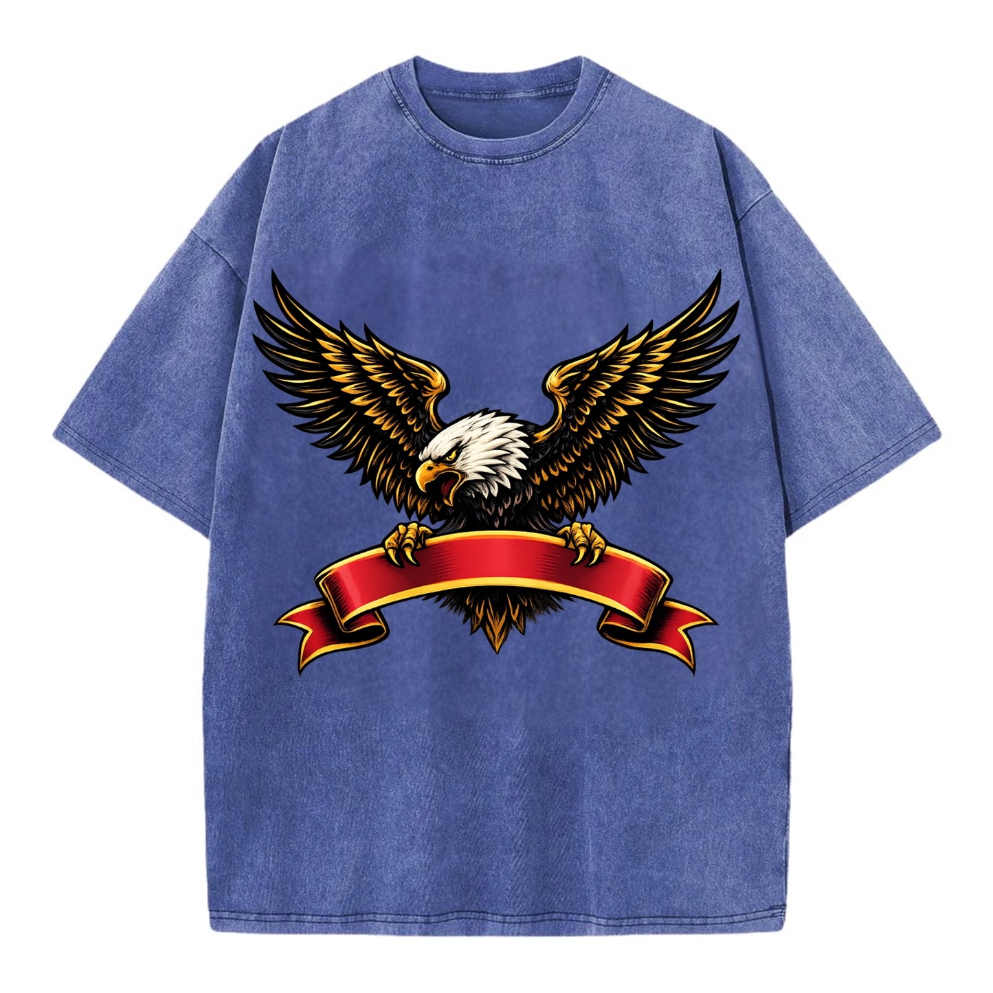 Eagle Banner - Vintage T-shirt - Blue