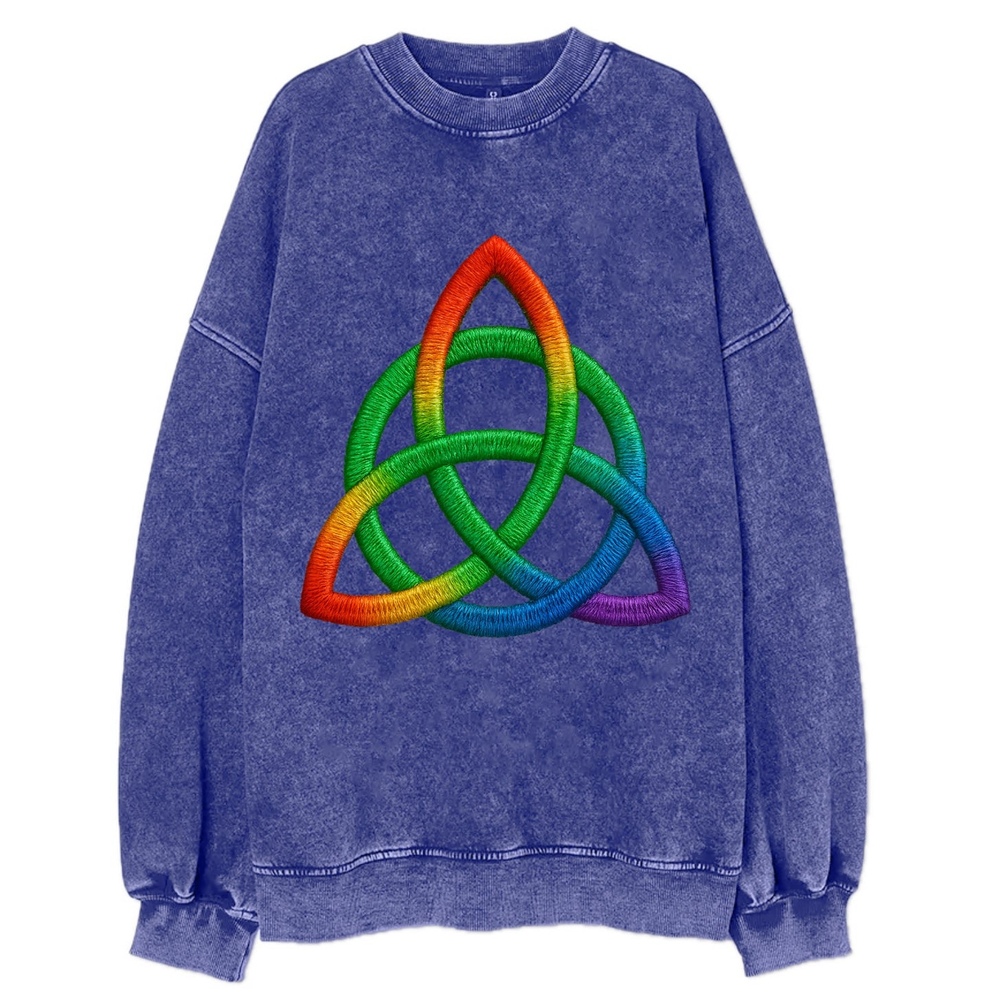 Triquetra - Vintage Sweatshirt - Blue