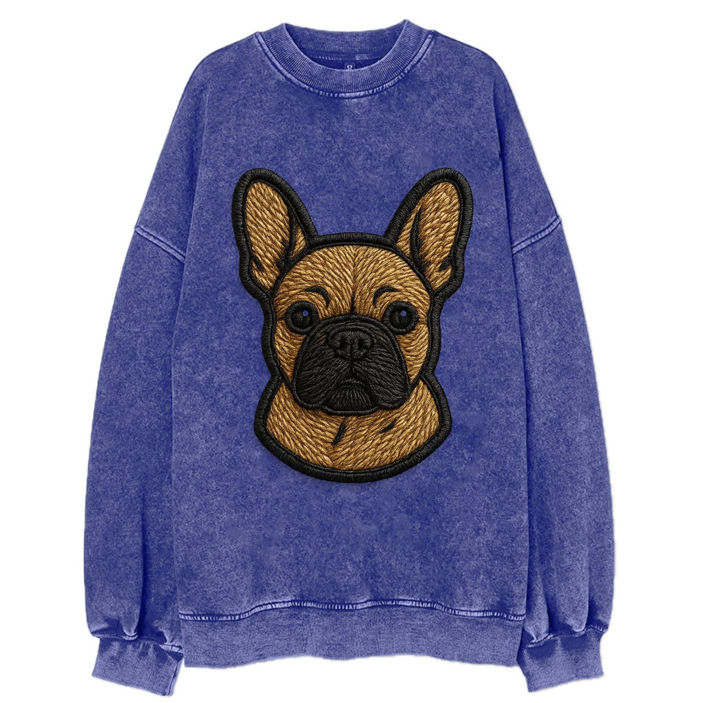 French Bulldog - Modern streetwear style - Vintage Sweatshirt - Blue