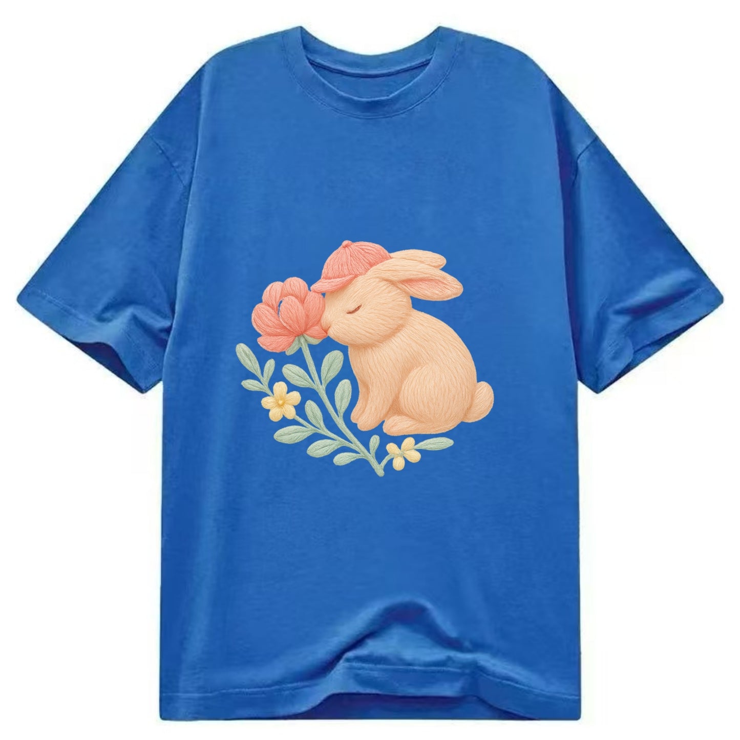 Peach Bunny - Classic T-shirt - Blue