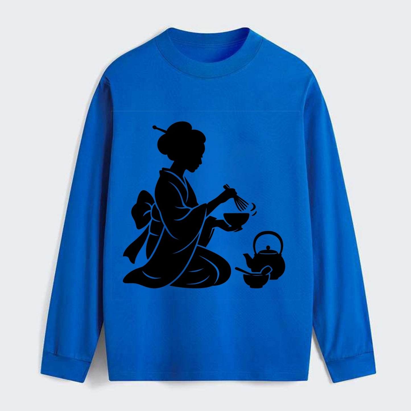 Geisha traditional tea ceremony - Classic Long Sleeve Shirt - Blue