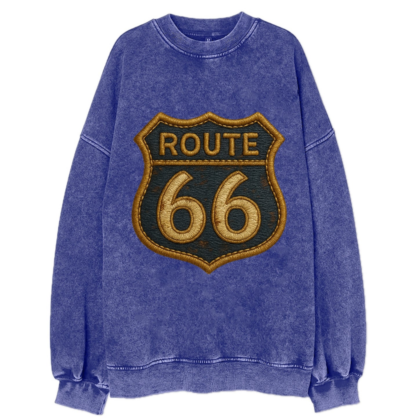 Route 66 - Vintage Sweatshirt - Blue