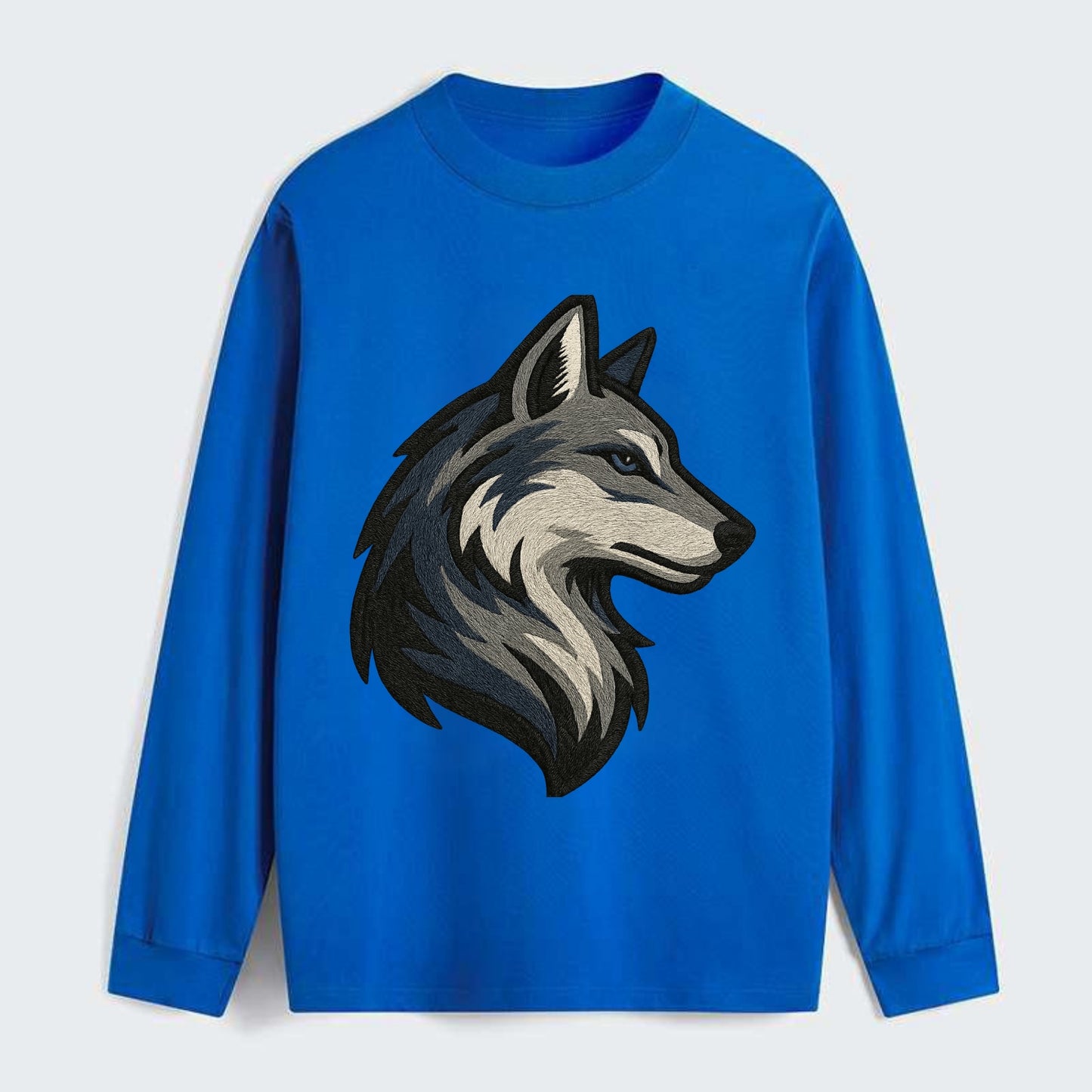 Lone Wolf Wanderer - Classic Long Sleeve Shirt - Blue