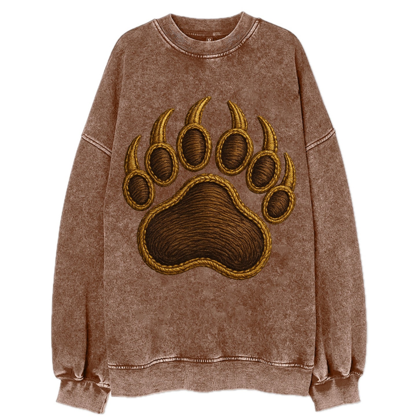 Bear Paw - Vintage Sweatshirt - Brown