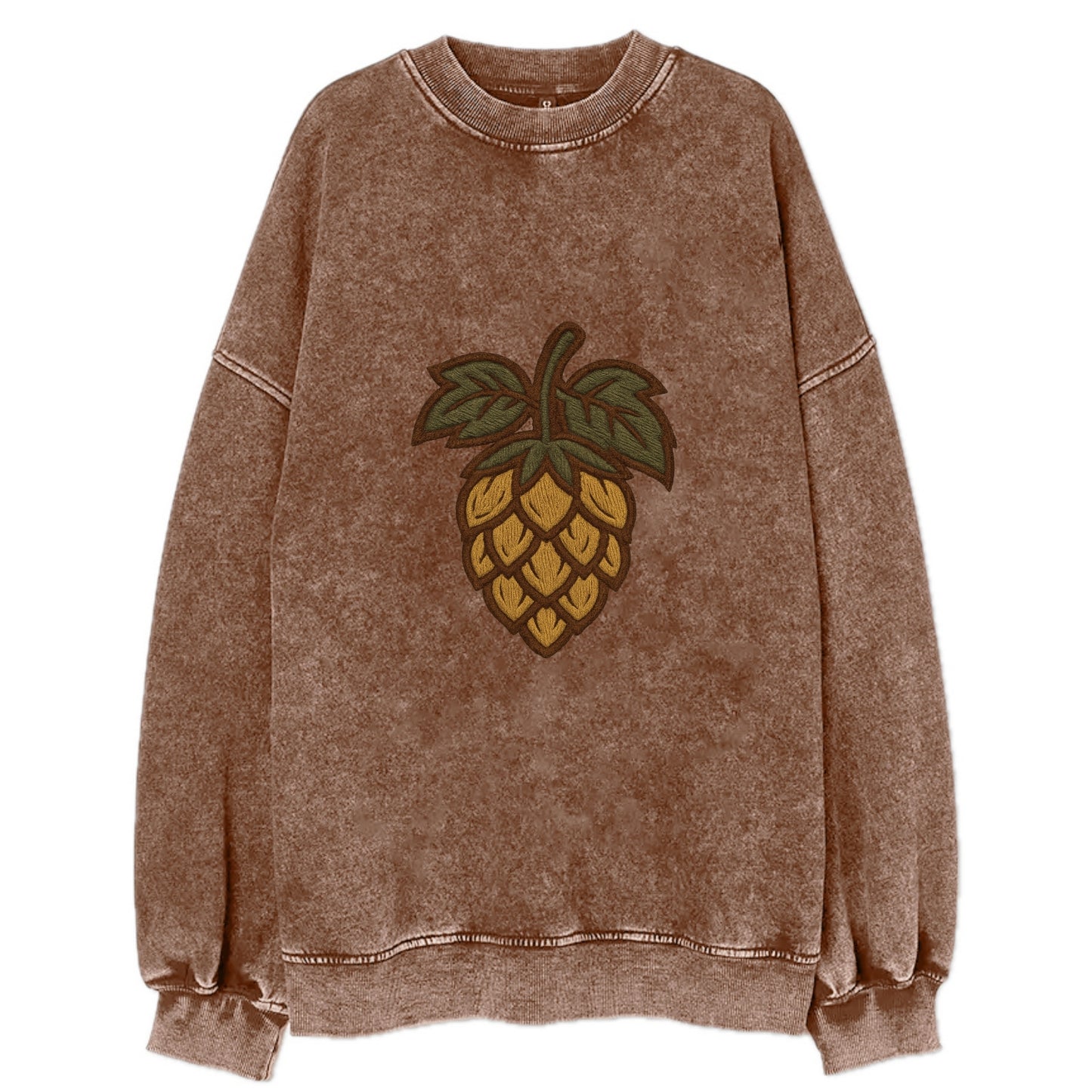 Hop Cone - Vintage Sweatshirt - Brown
