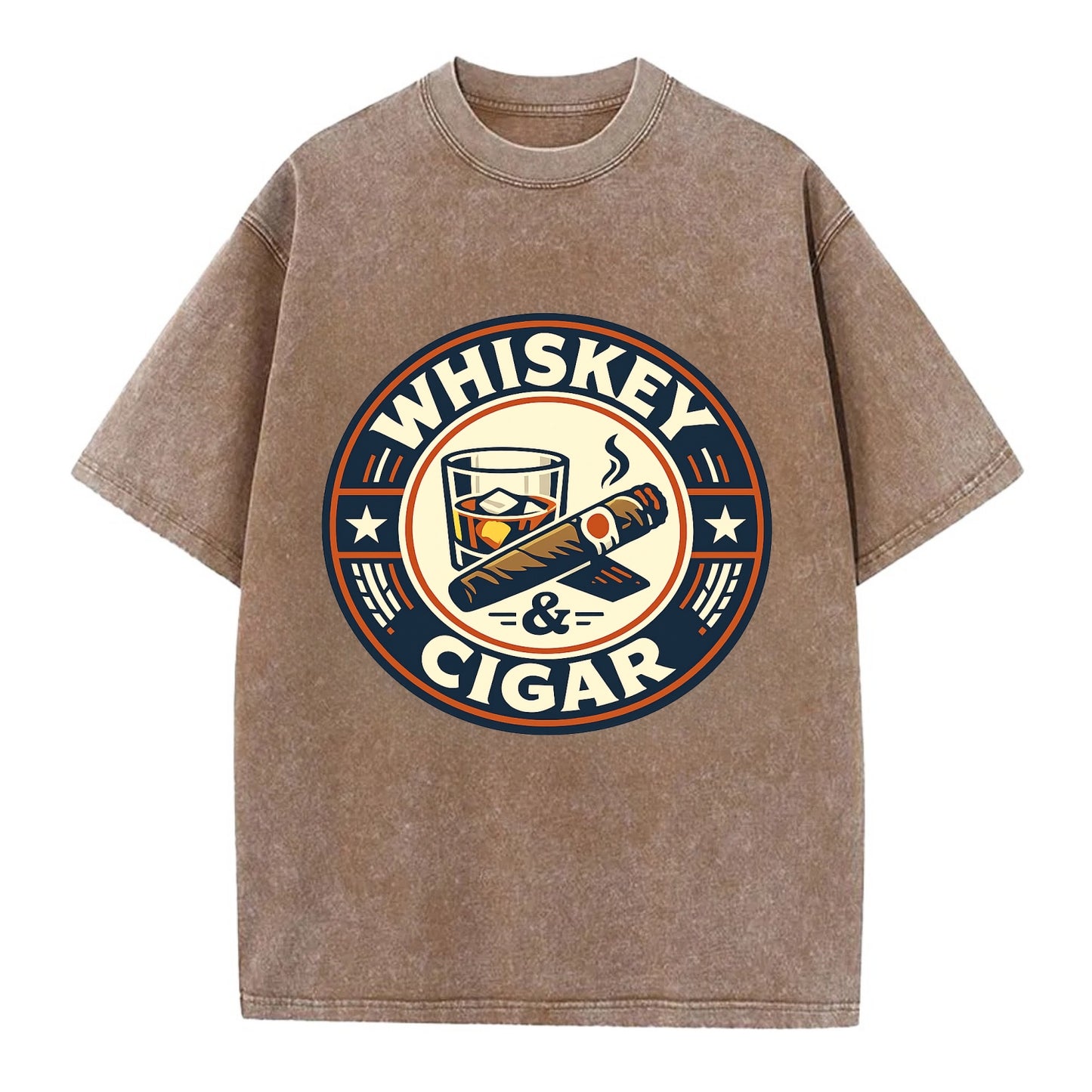 Sophisticated Spirits Emblem - Vintage T-shirt - Brown