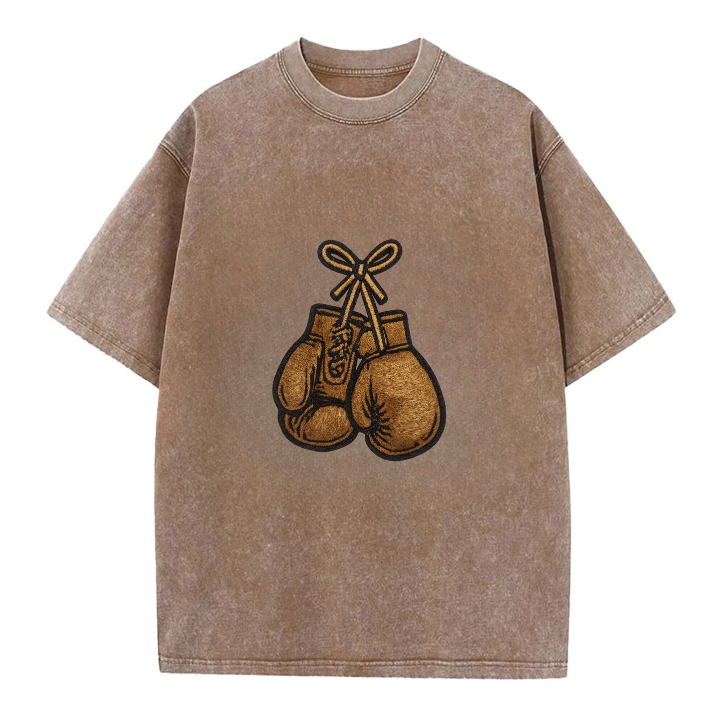 Boxing Gloves - Vintage T-shirt - Brown