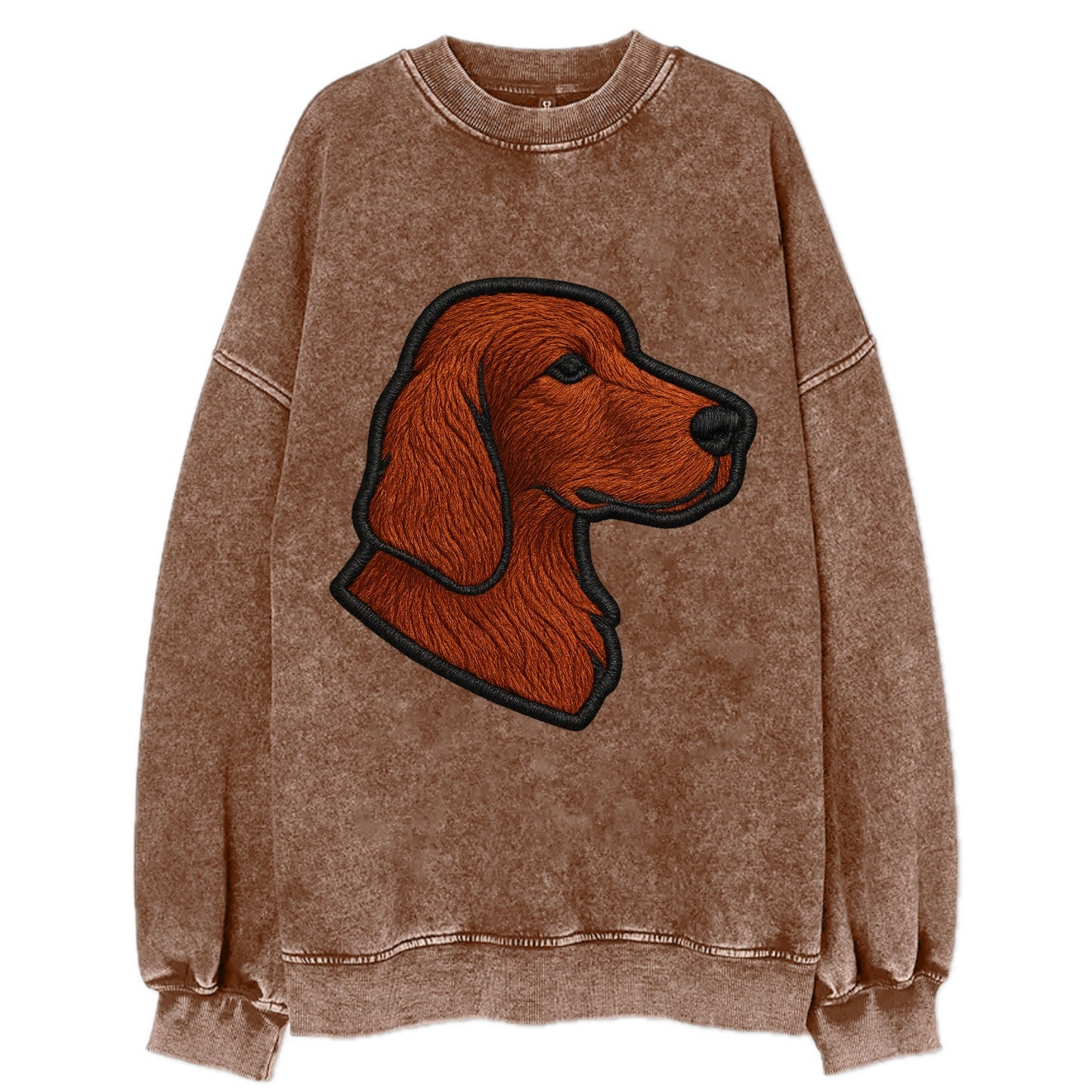 Irish Setter - Contemporary red setter l - Vintage Sweatshirt - Brown