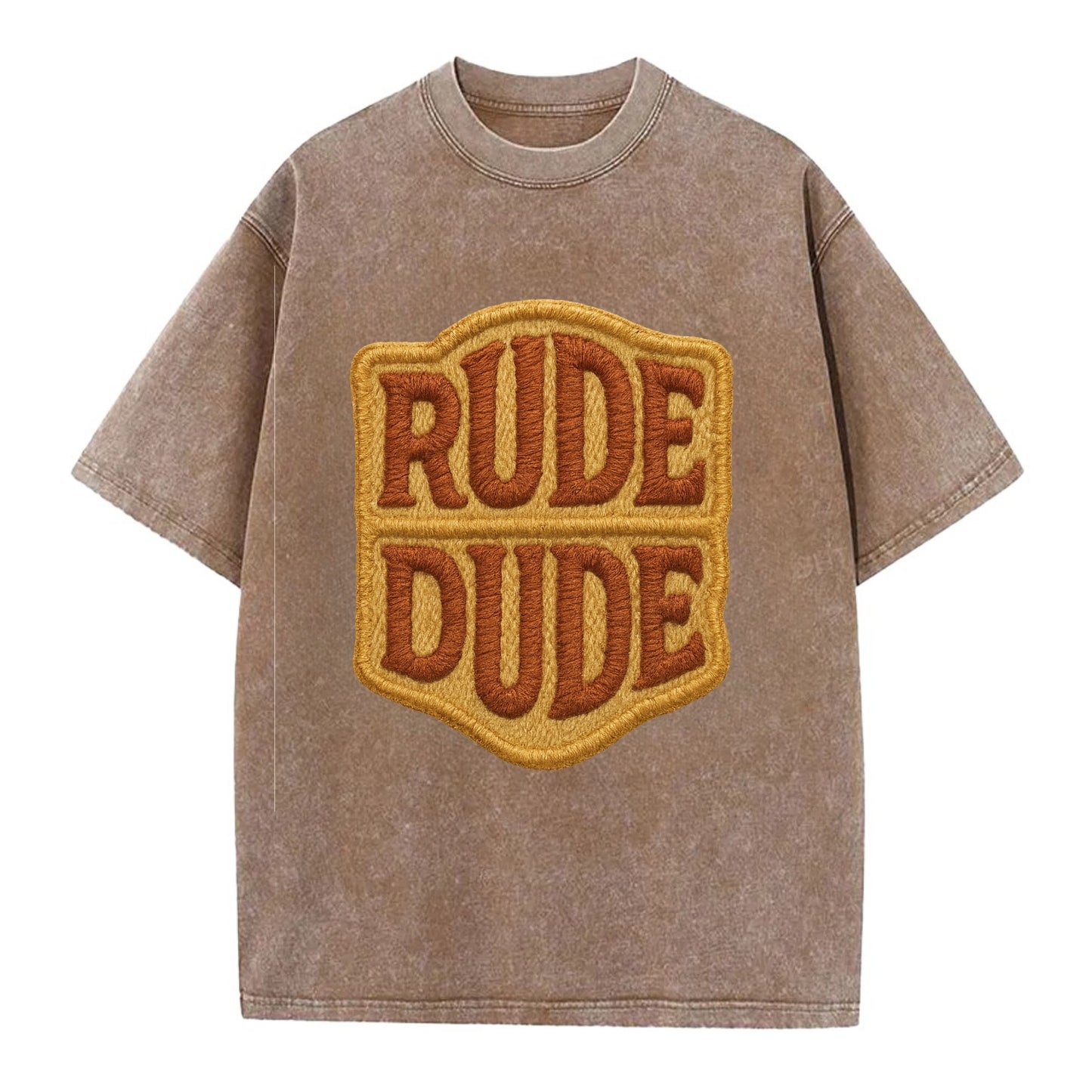 RUDE;DUDE ENERGY Surf Green Trucker - Vintage T-shirt - Brown