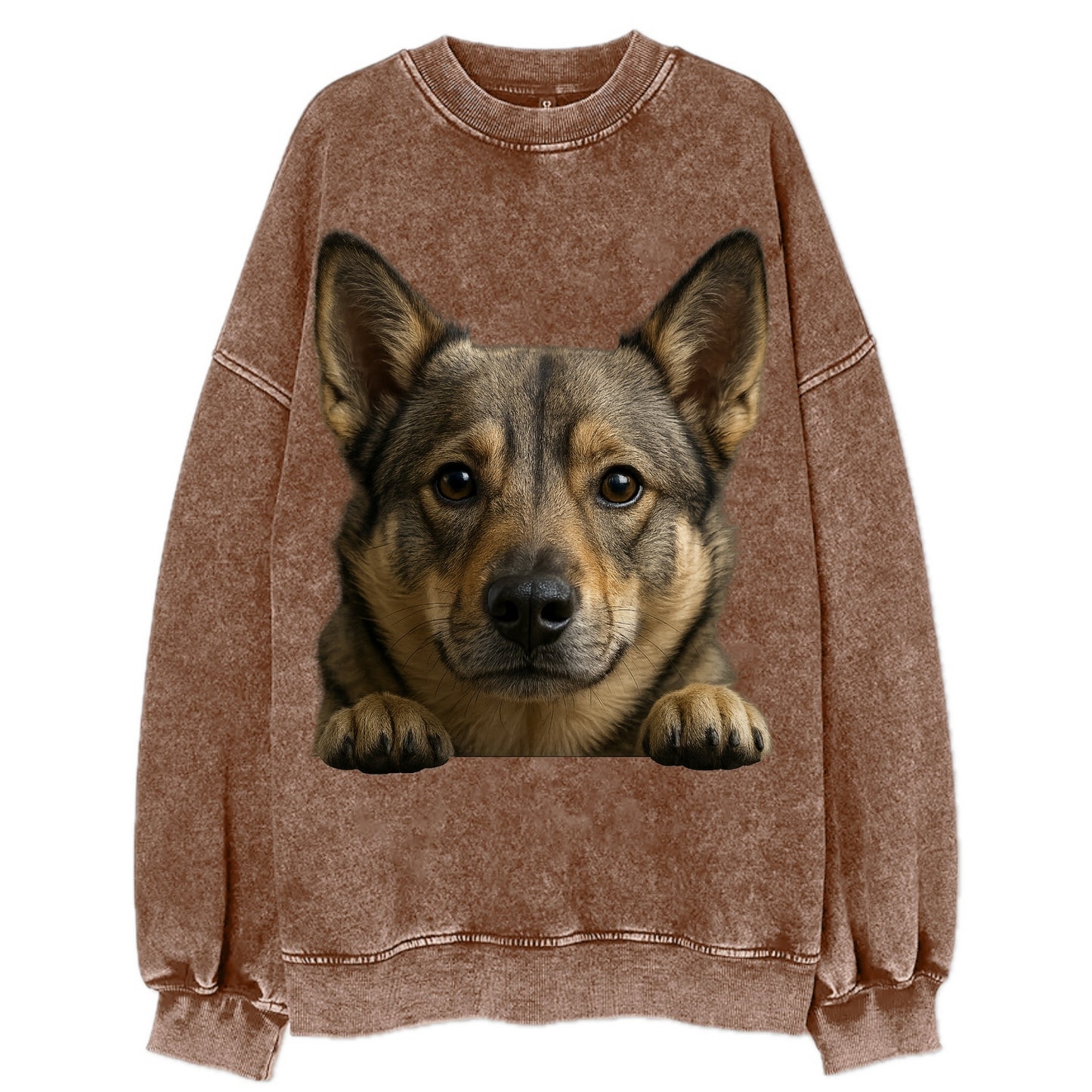 Swedish Vallhund - Vintage Sweatshirt - Brown