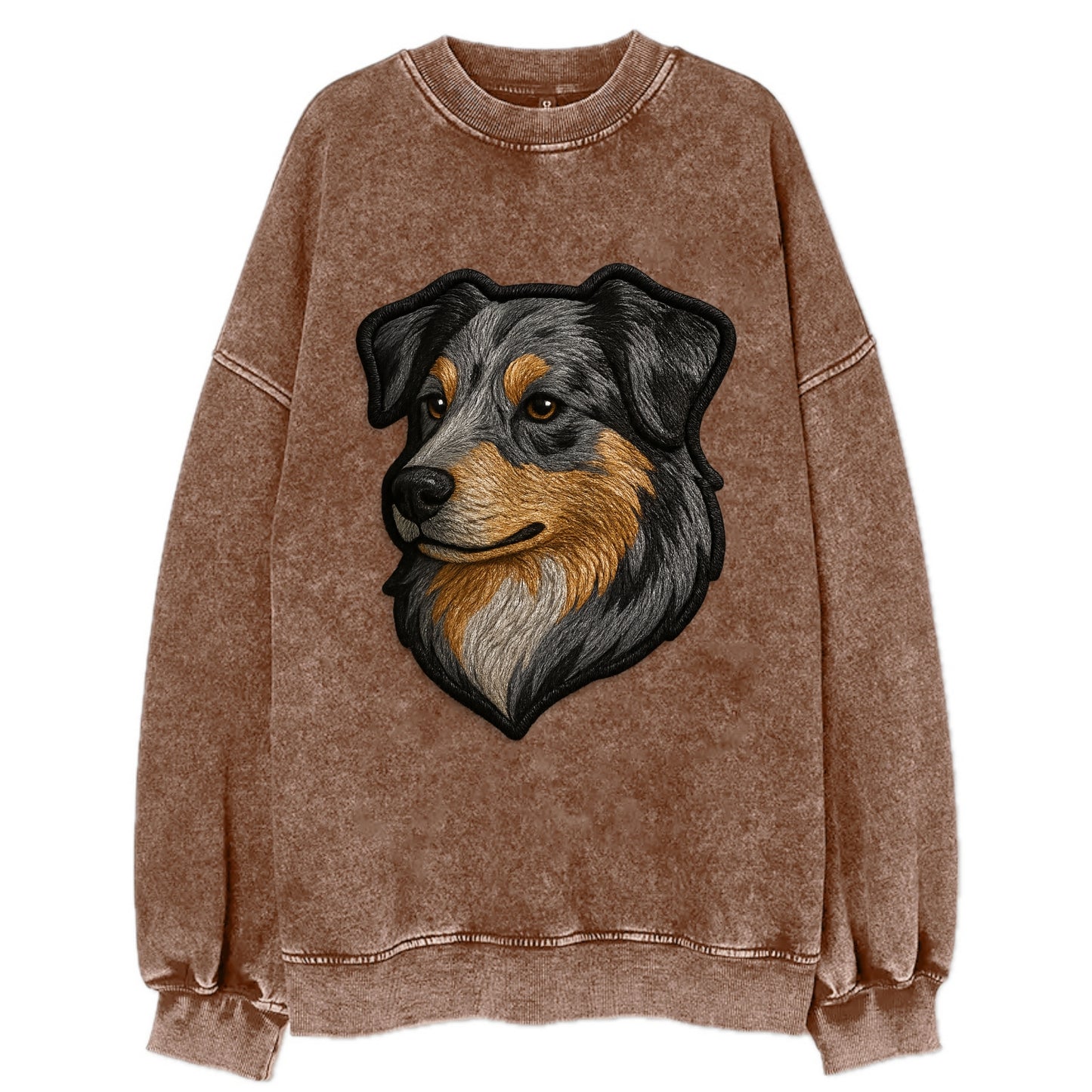 Australian Shepherd - Modern merle patte - Vintage Sweatshirt - Brown