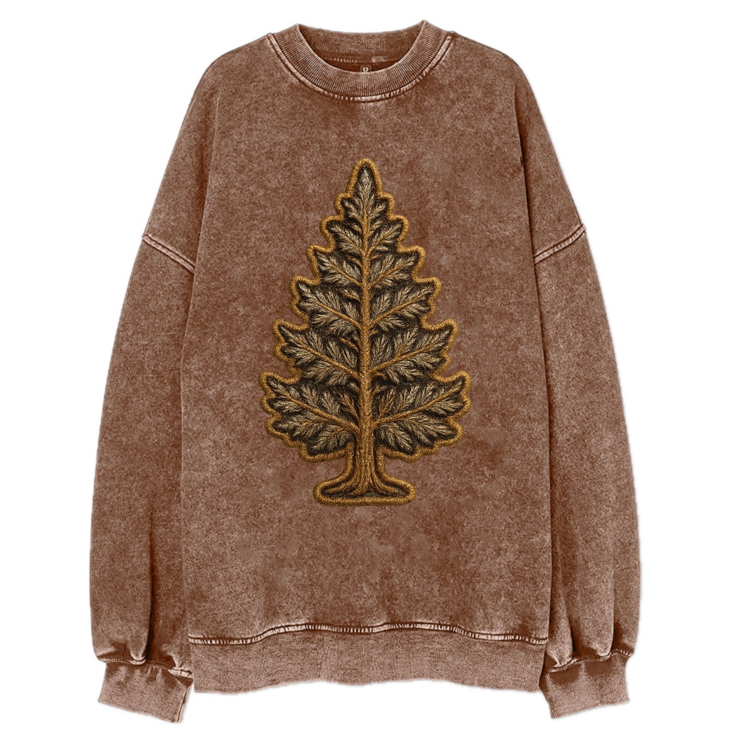 Pine Tree - Vintage Sweatshirt - Brown