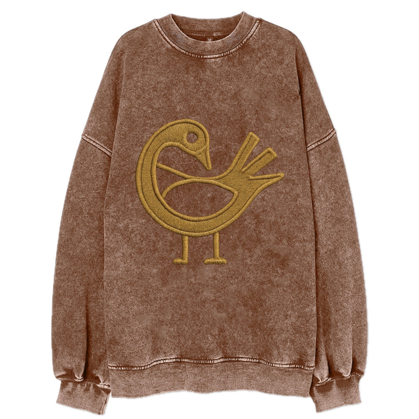 Adinkra Sankofa - Vintage Sweatshirt - Brown
