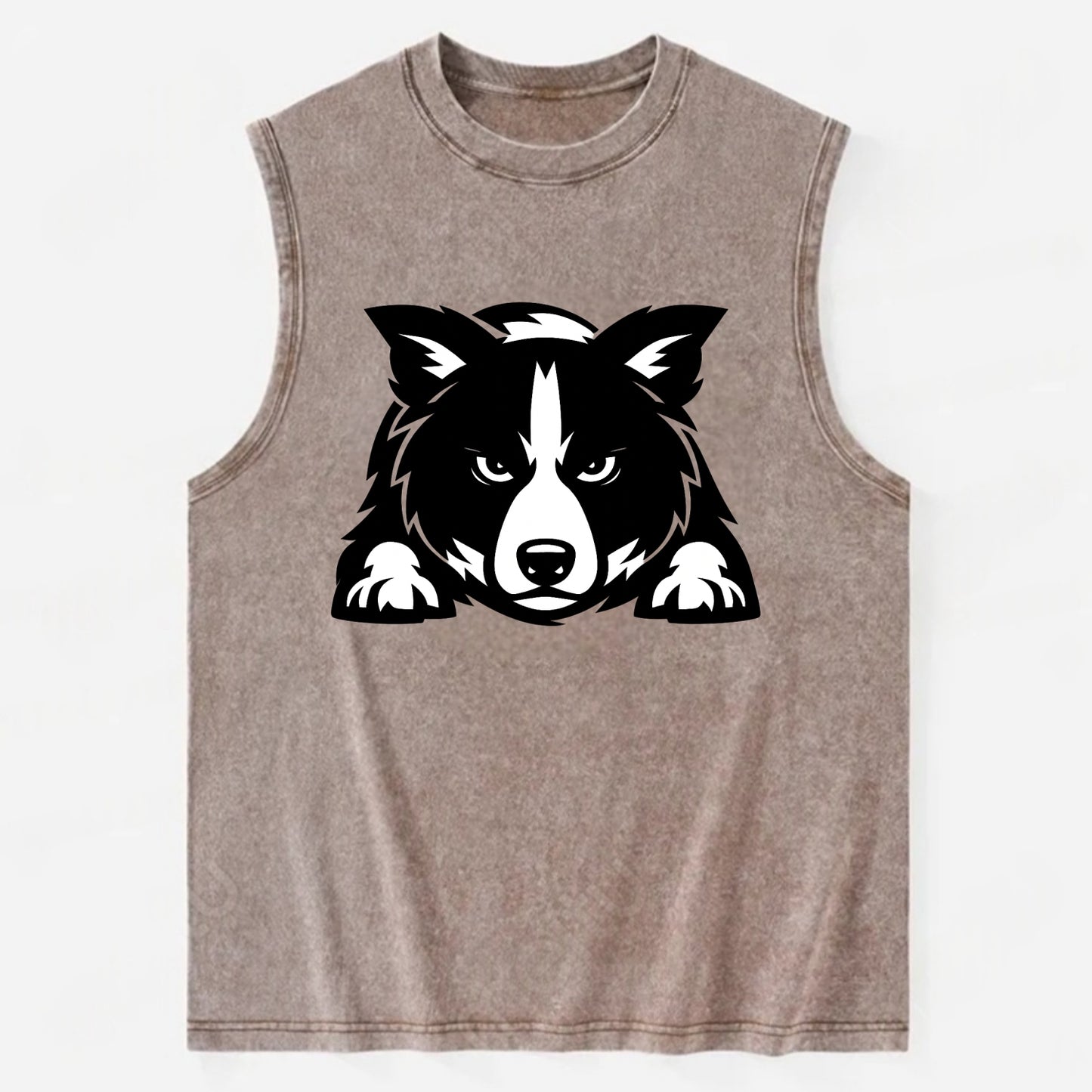 Focused Loyalty - Vintage Washed Tank - Brown