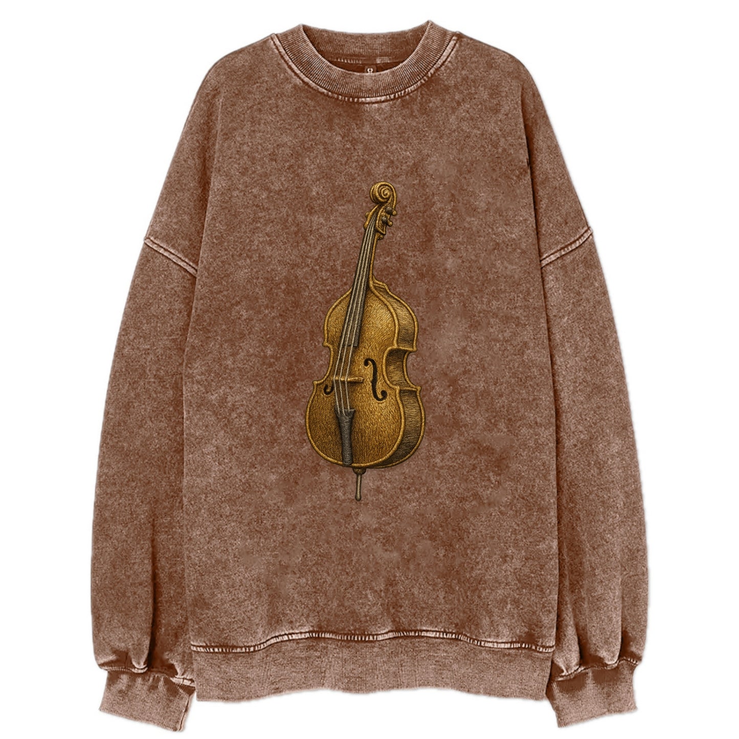 Acoustic Bass - Vintage Sweatshirt - Brown