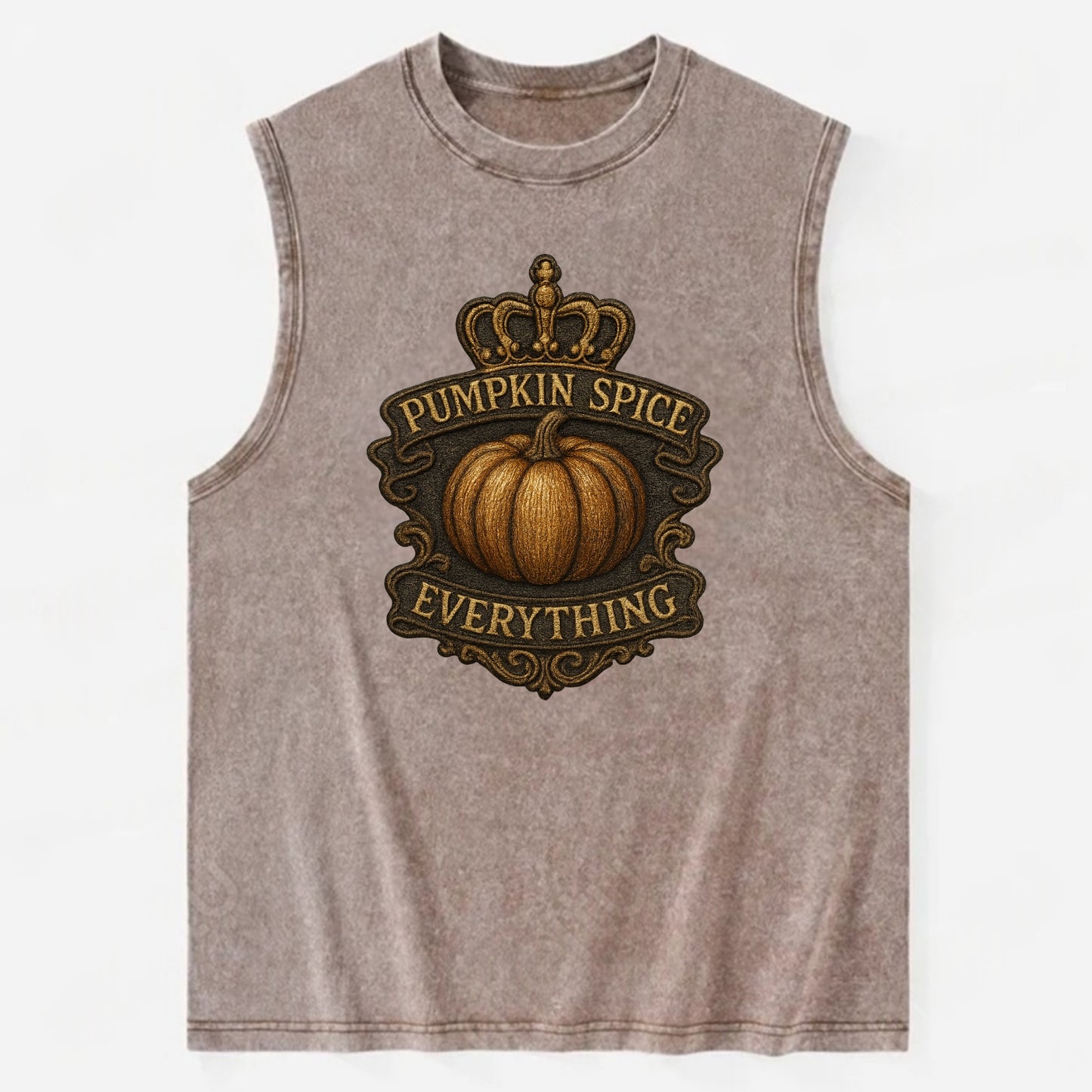 Pumpkin Spice Everything - Vintage Washed Tank - Brown