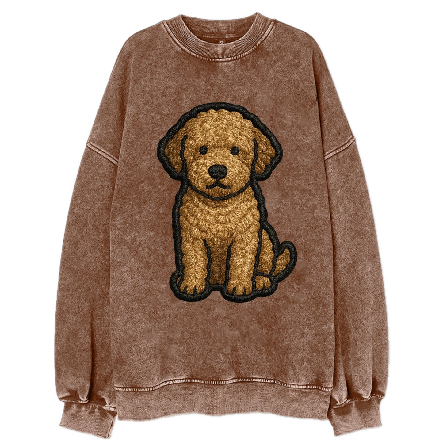 Lagotto Romagnolo - Modern truffle hunte - Vintage Sweatshirt - Brown