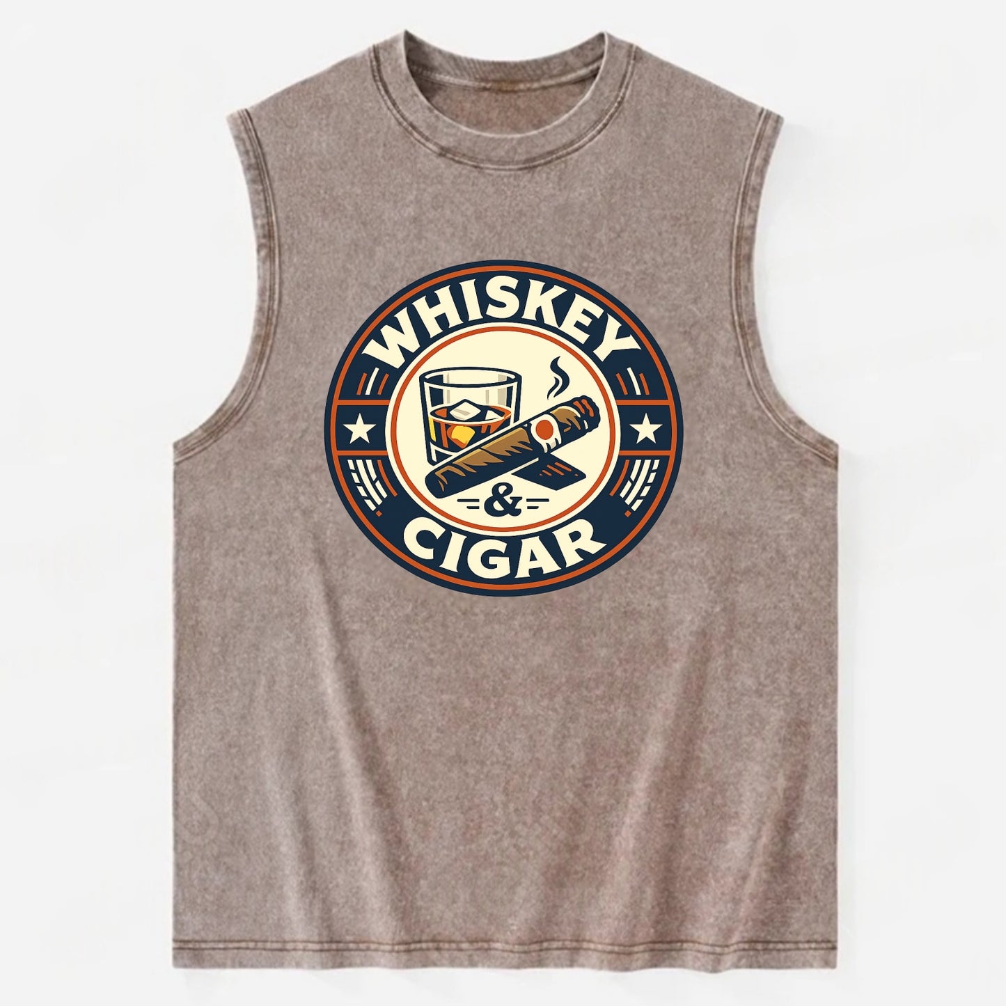 Sophisticated Spirits Emblem - Vintage Washed Tank - Brown