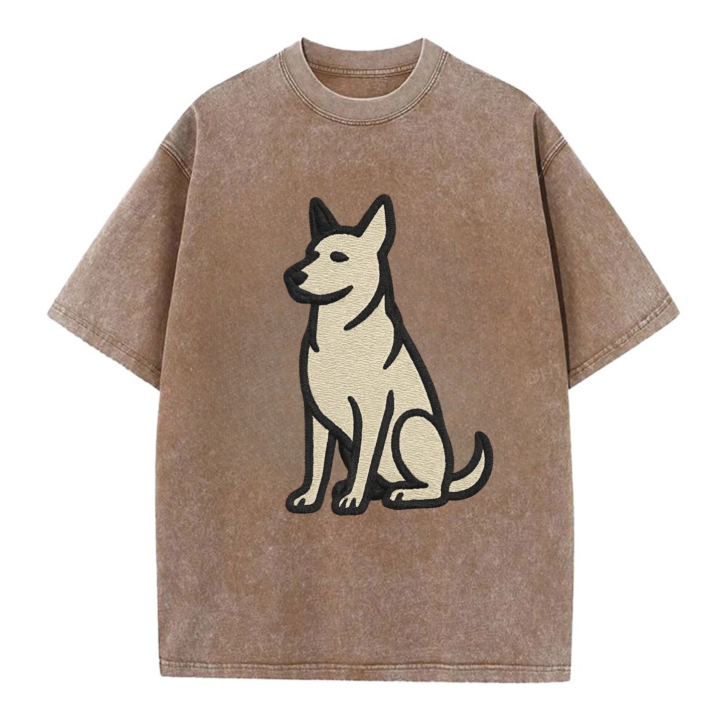 German Sheprador - German Shepherd Lab m Vintage T-shirt - Brown