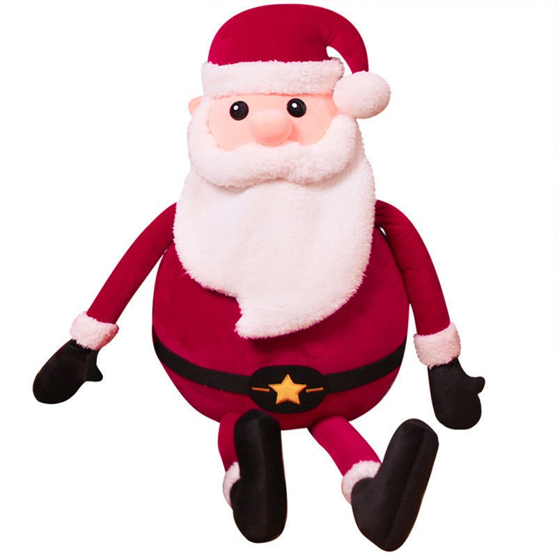 Santa Claus Plush Doll Multi-Size Set - Christmas Holiday Decor - Soft Festive Gift