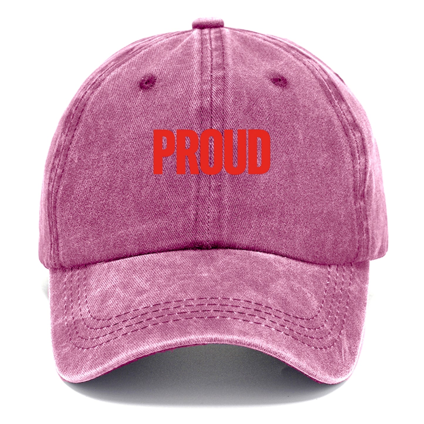 Bold typography design - "PROUD" - satisfied, honored, dignified - Classic Cap - Dusty Rose(Rose)