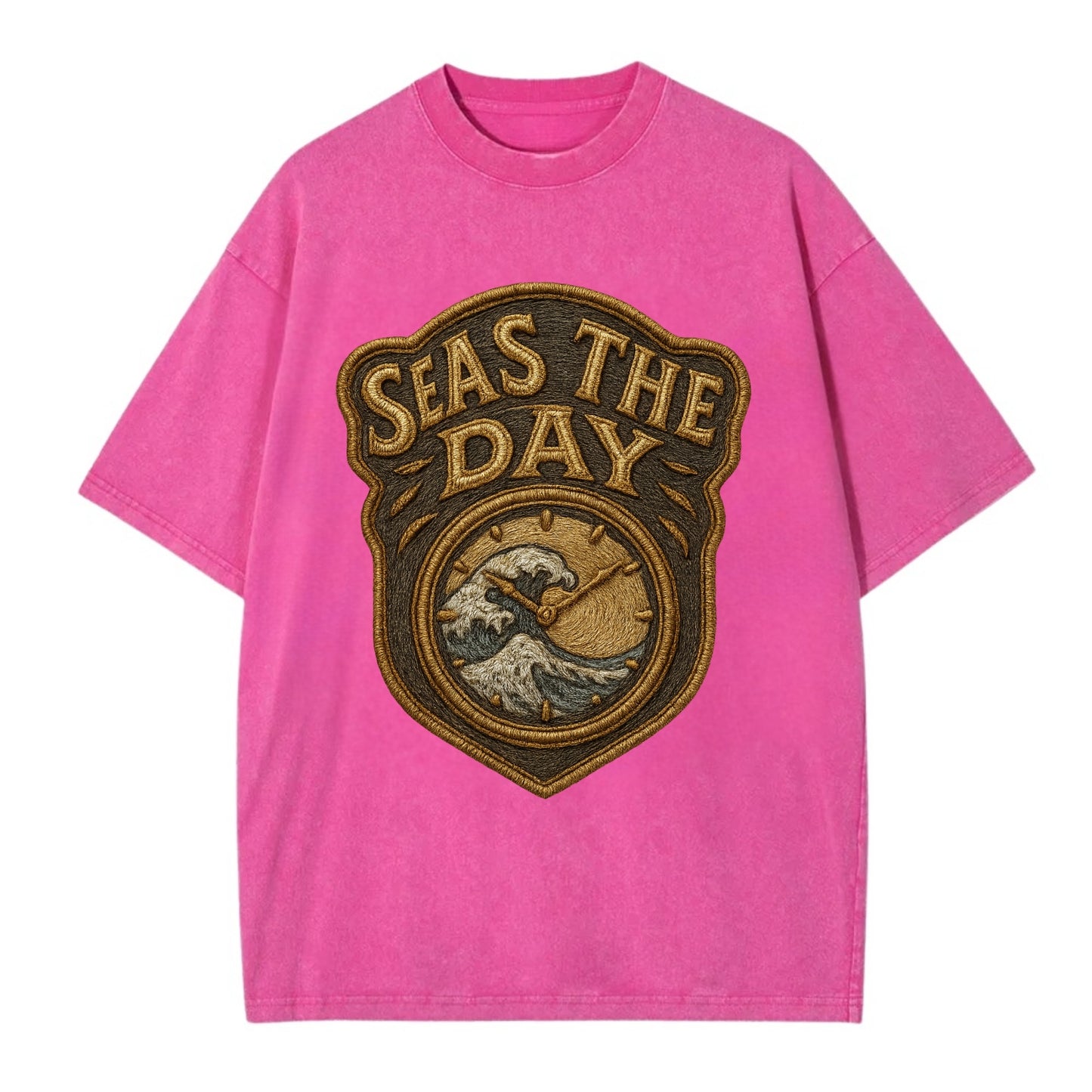 Seas The Day - Vintage T-shirt - Dusty Rose(Rose)