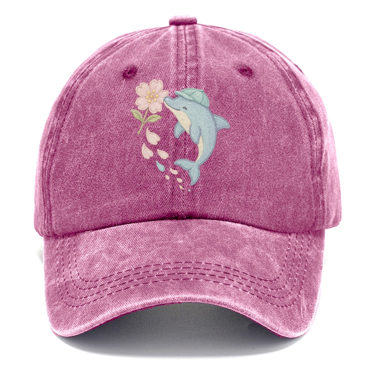 Dolphin Sakura Leap - Classic Cap - Dusty Rose(Rose)