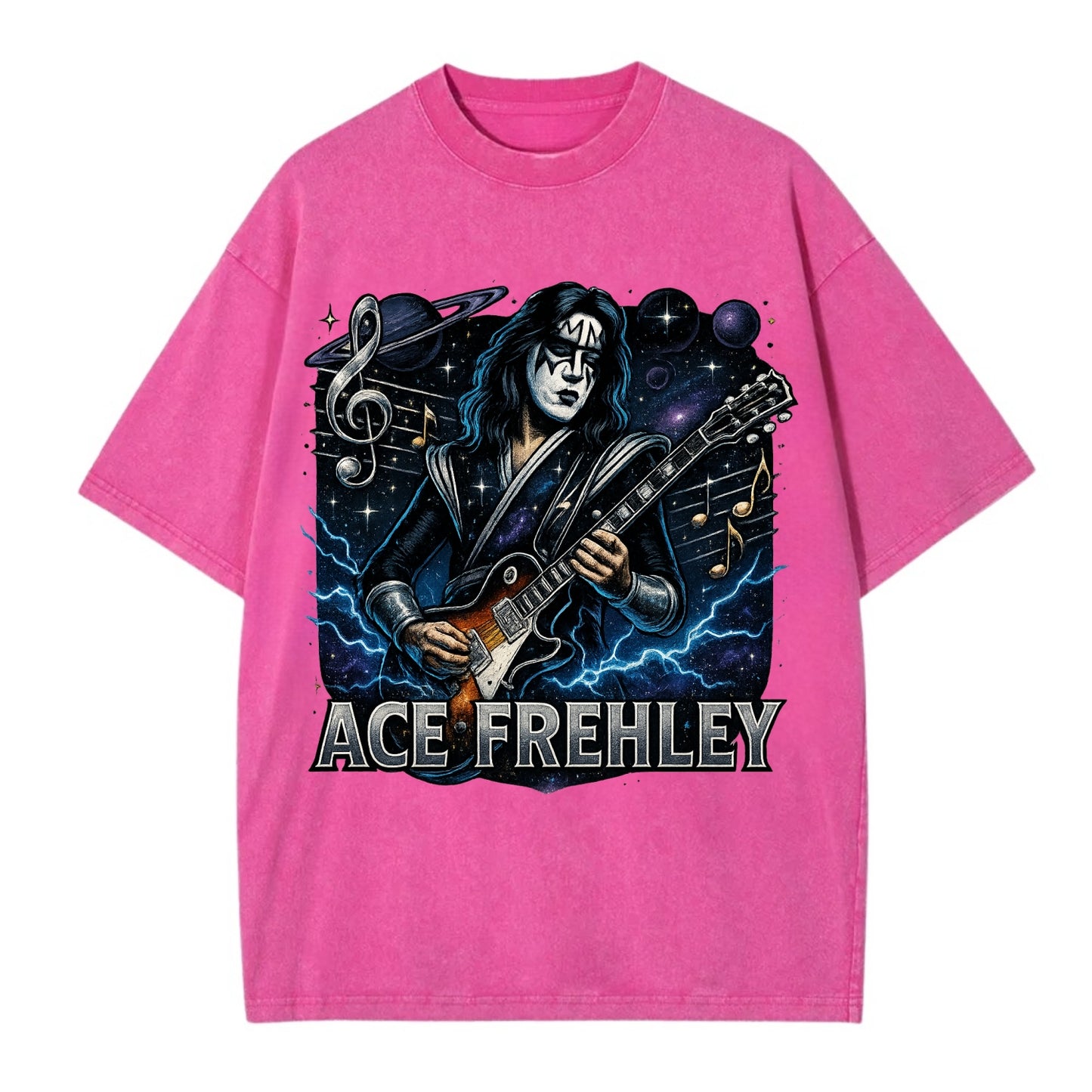 Ace Musical Cosmos - Vintage T-shirt - Dusty Rose(Rose)