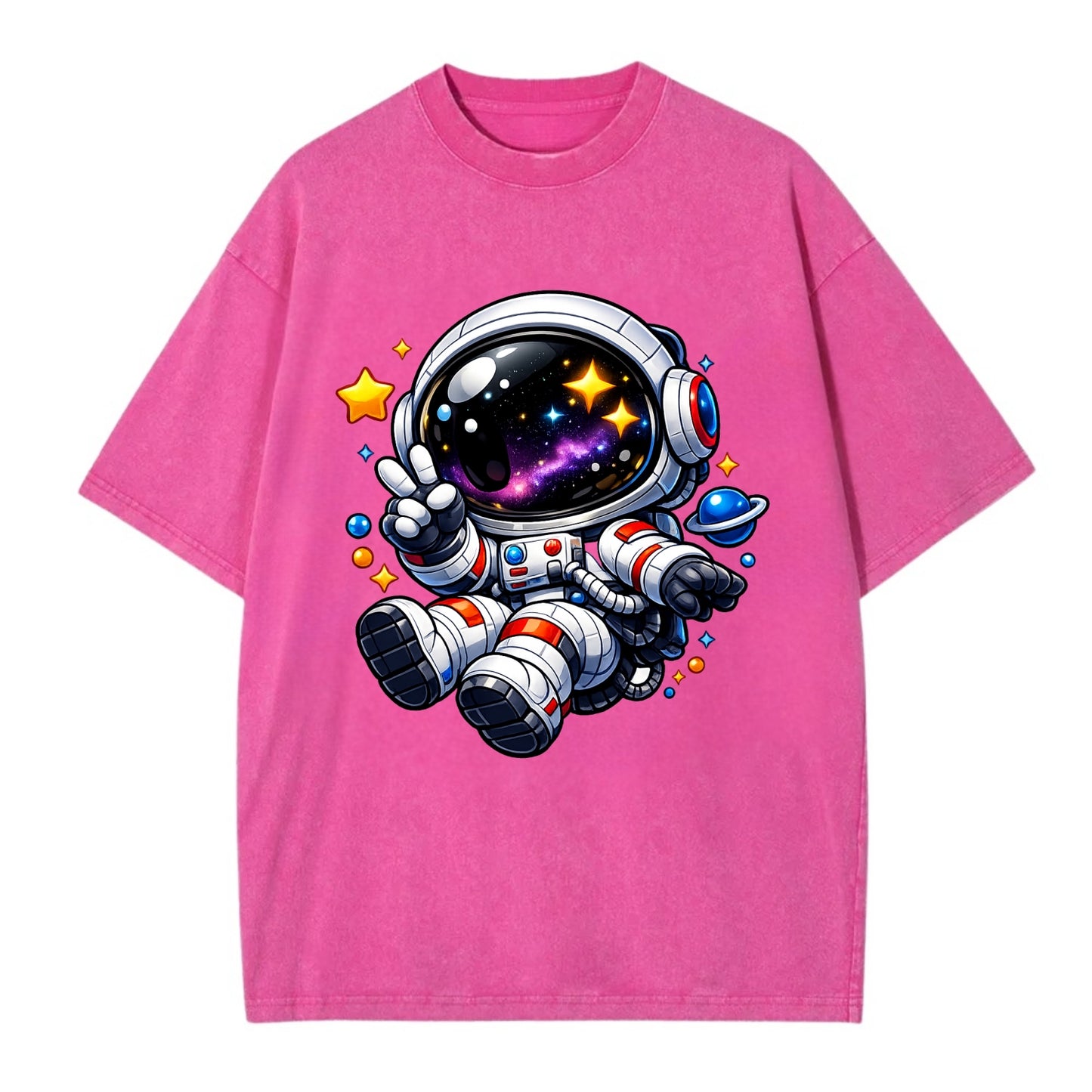 Space Explorer - Vintage T-shirt - Dusty Rose(Rose)