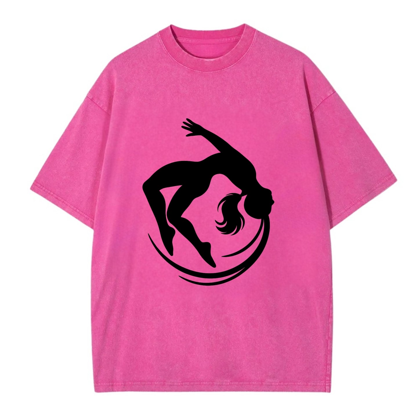 Gymnast mid-backflip rotation - Vintage T-shirt - Dusty Rose(Rose)