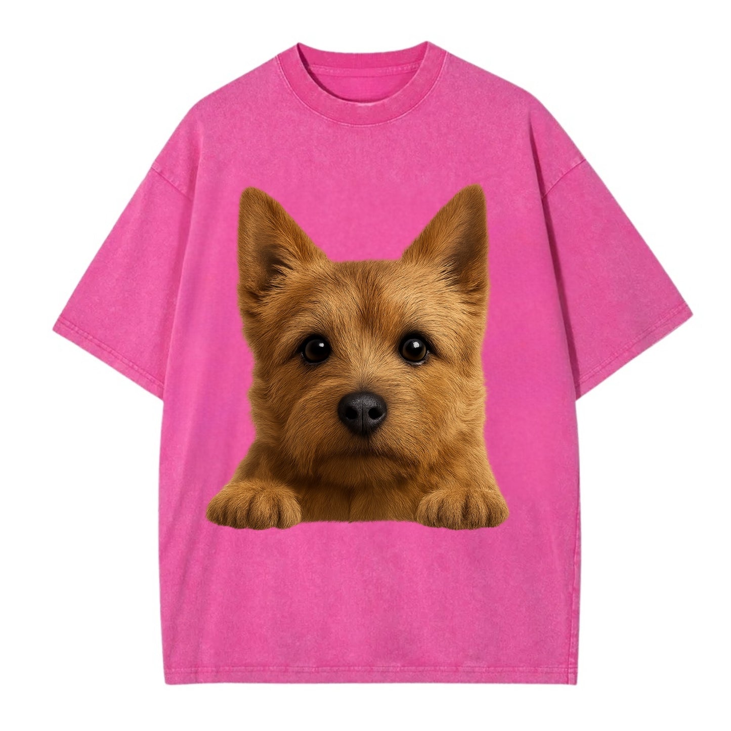 Norwich Terrier - Vintage T-shirt - Dusty Rose(Rose)